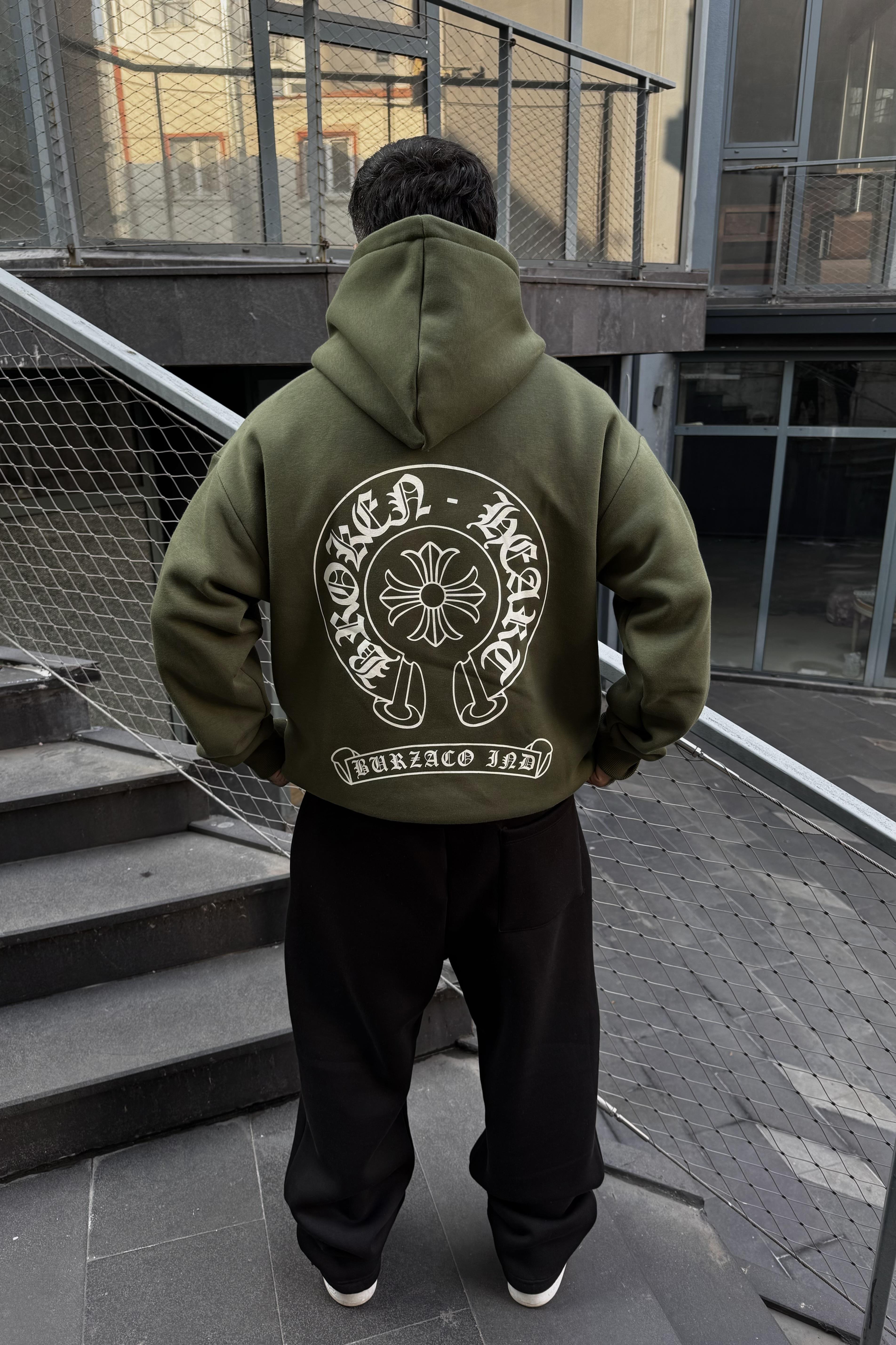 Haki Burzaco oversize hoodie