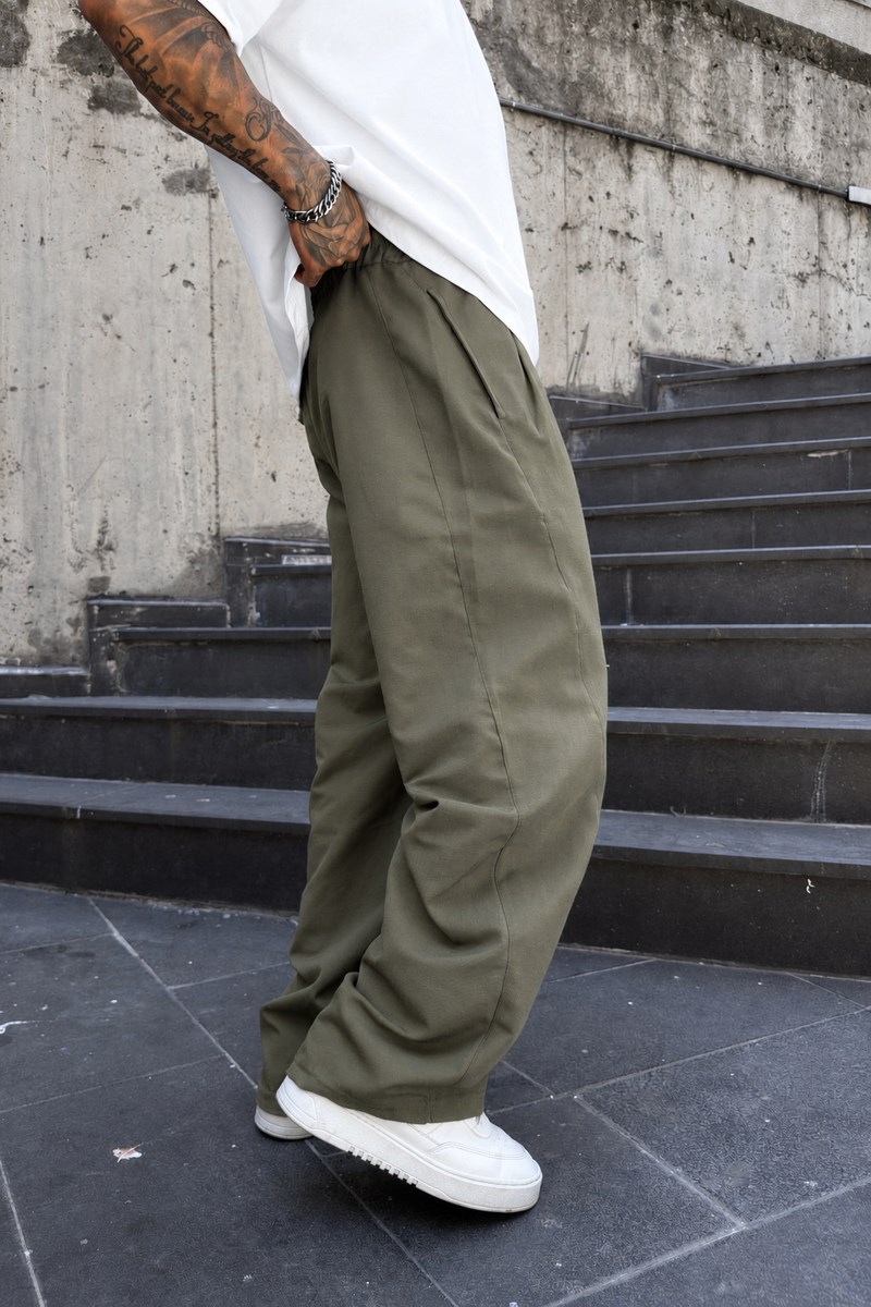 Haki Ekstra Baggy Pantolon
