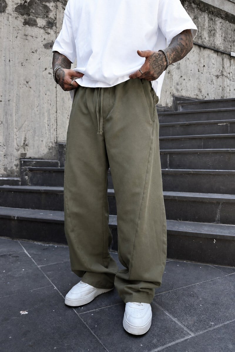 Haki Ekstra Baggy Pantolon
