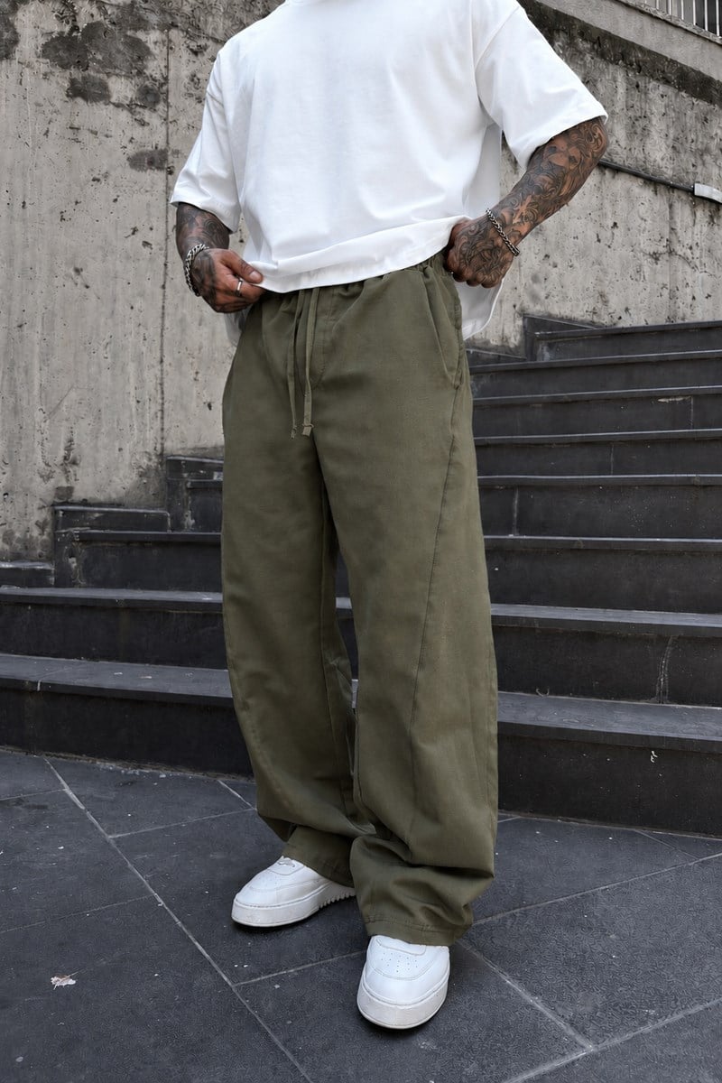 Haki Ekstra Baggy Pantolon