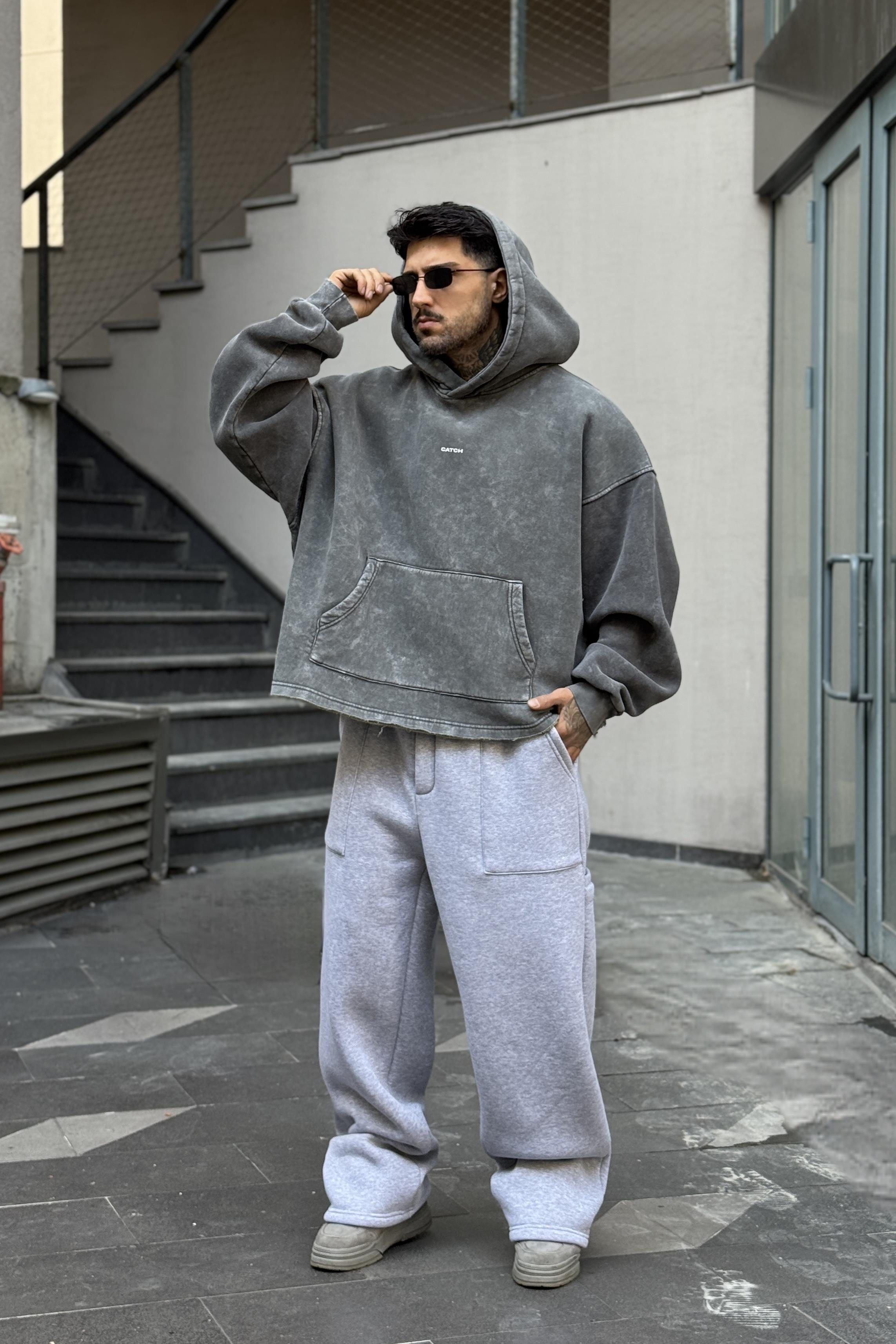 Haki Washed Oversize Hoodie