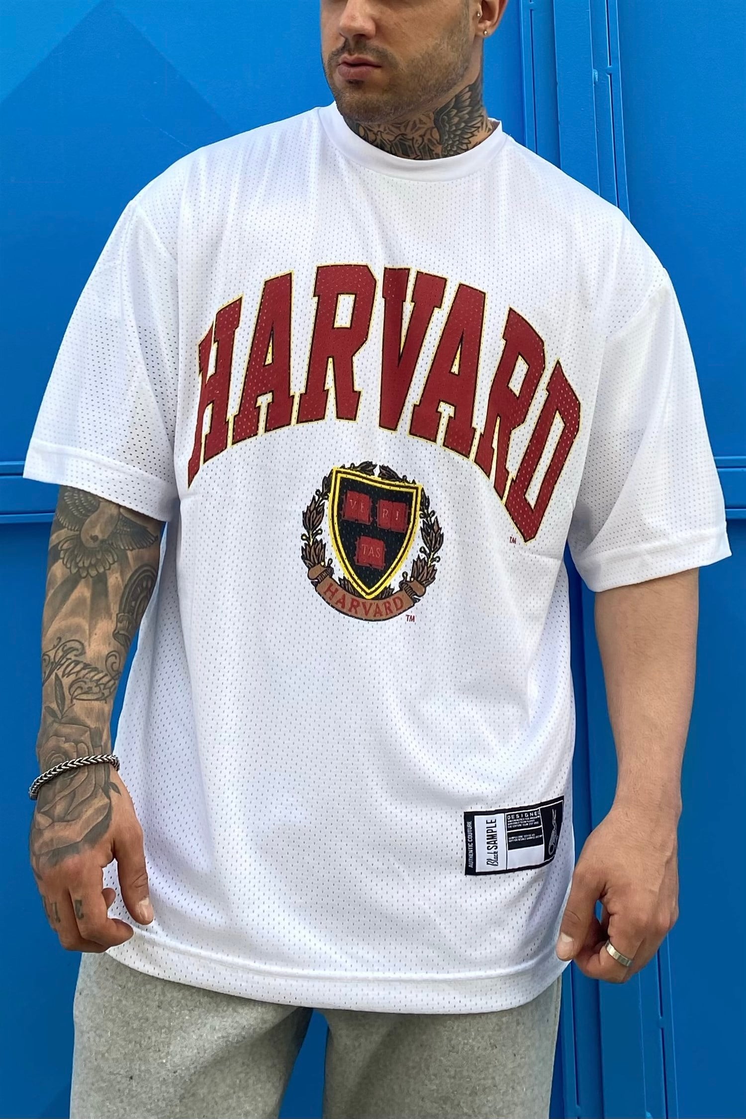 Harvard oversize beyaz forma