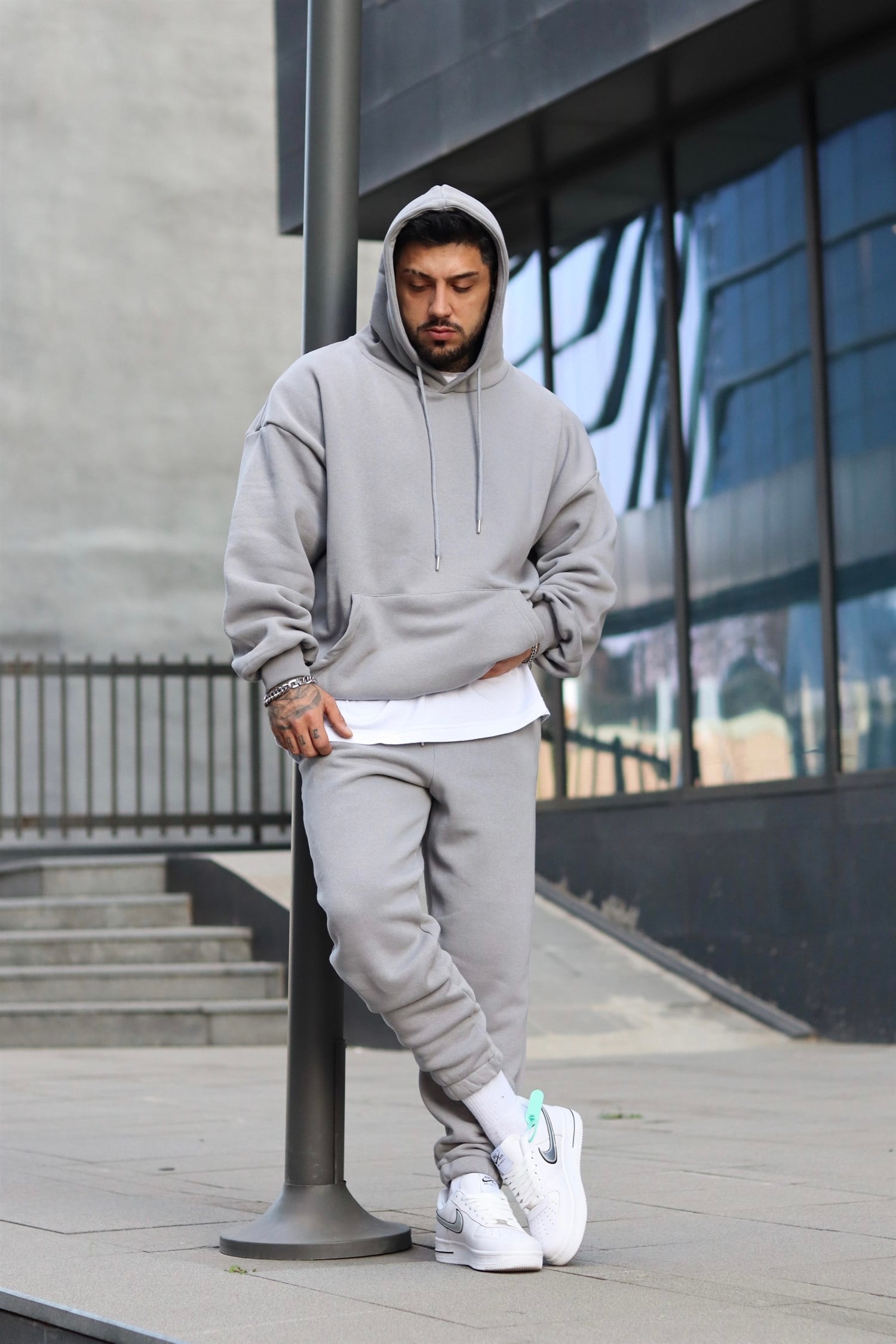 ice gri oversize takım