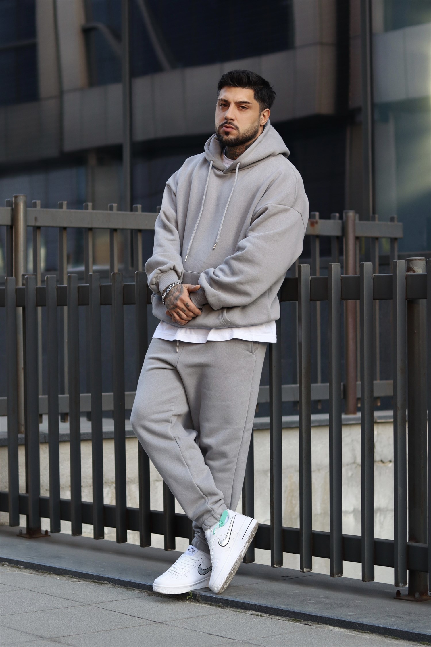 ice gri oversize takım