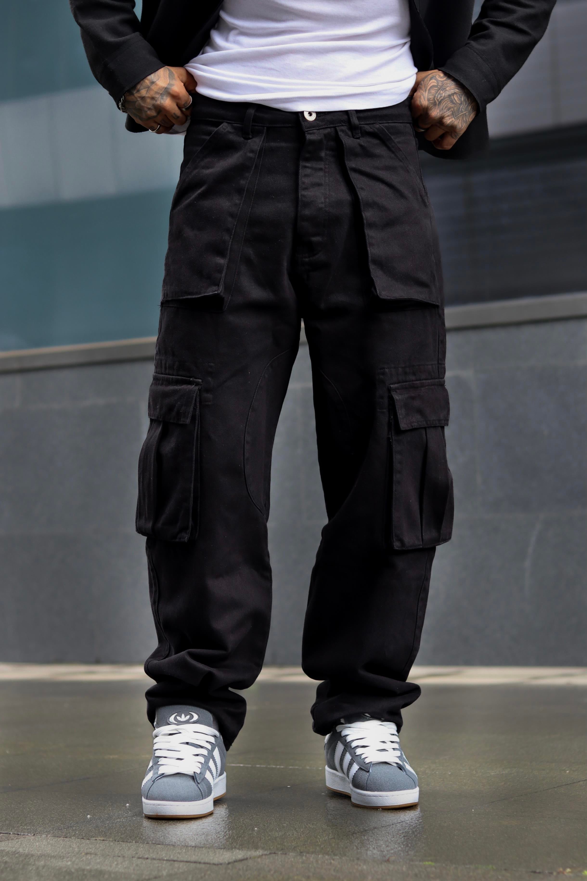 Kargo baggy kot pantolon