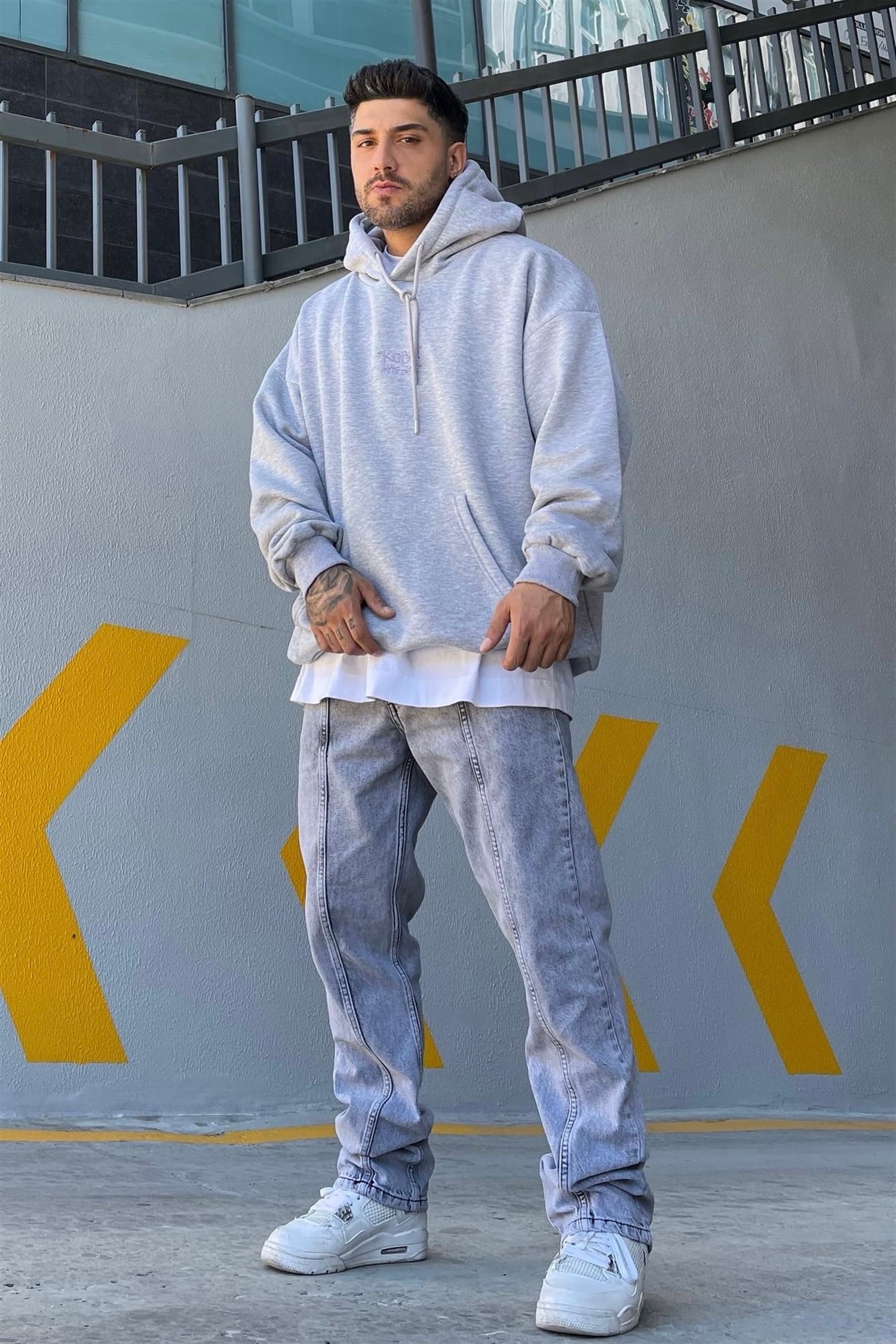 Kobe24 greymelange oversize sweatshirt