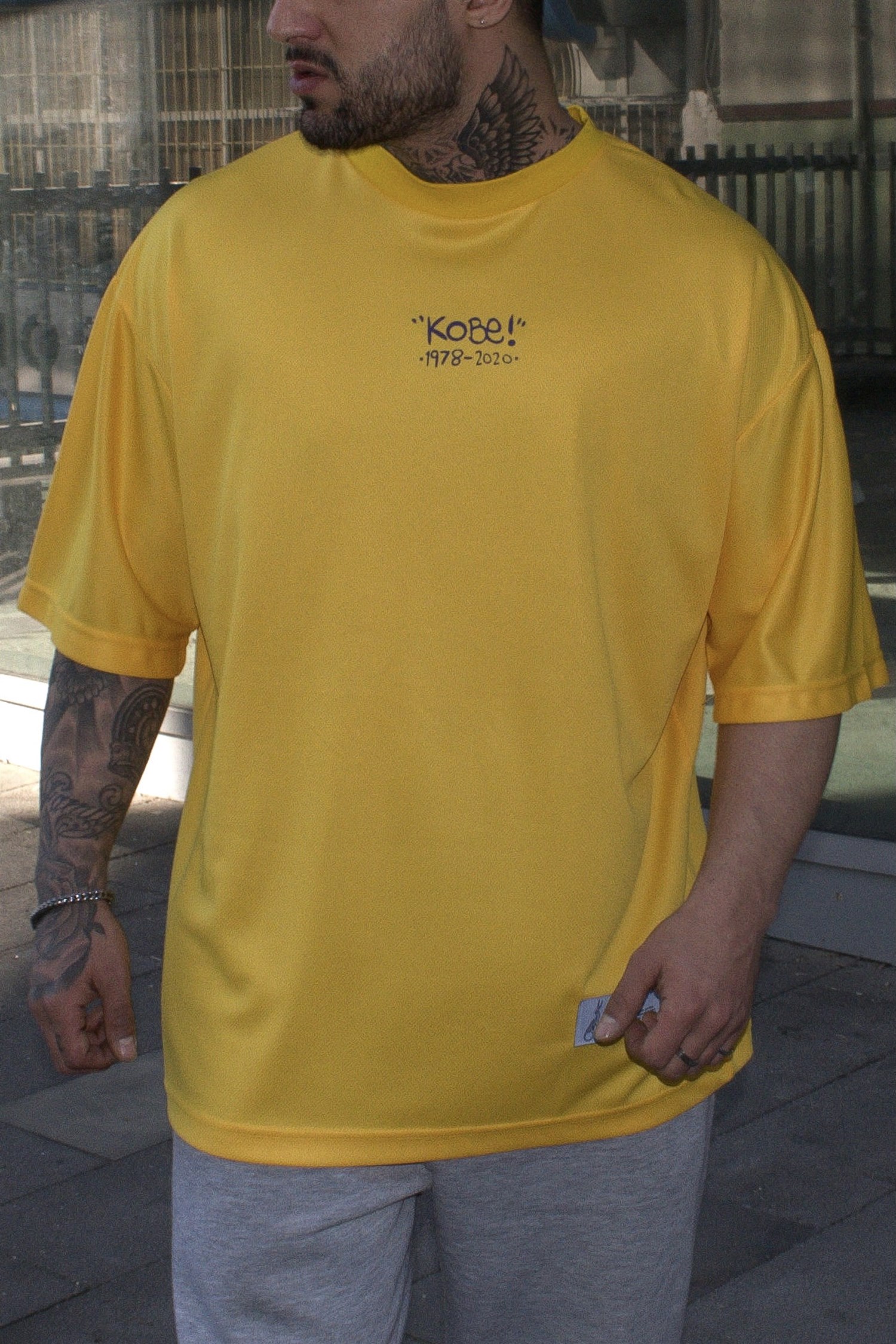 Kobe24 oversize sarı forma