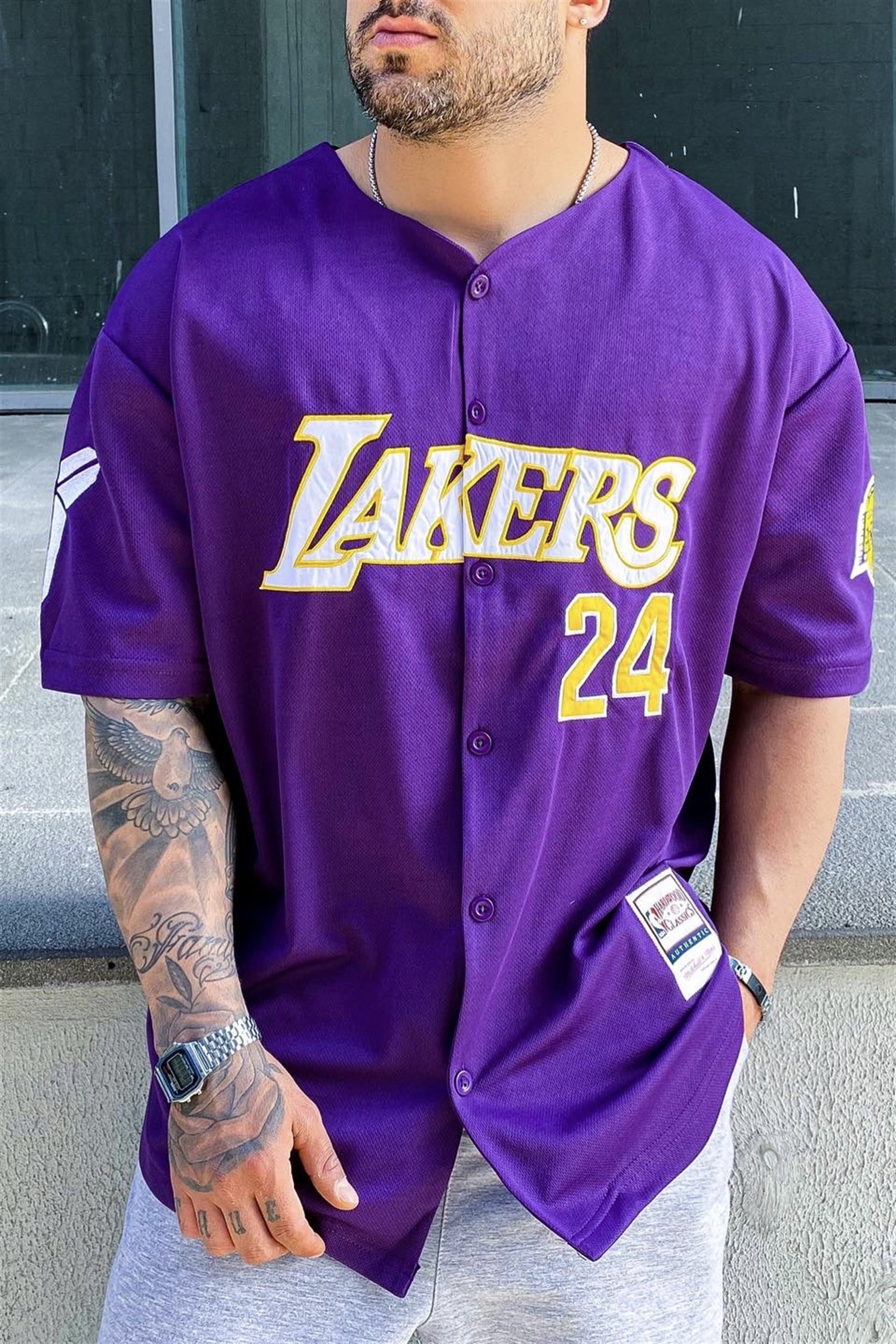 Lakers mor gömlek