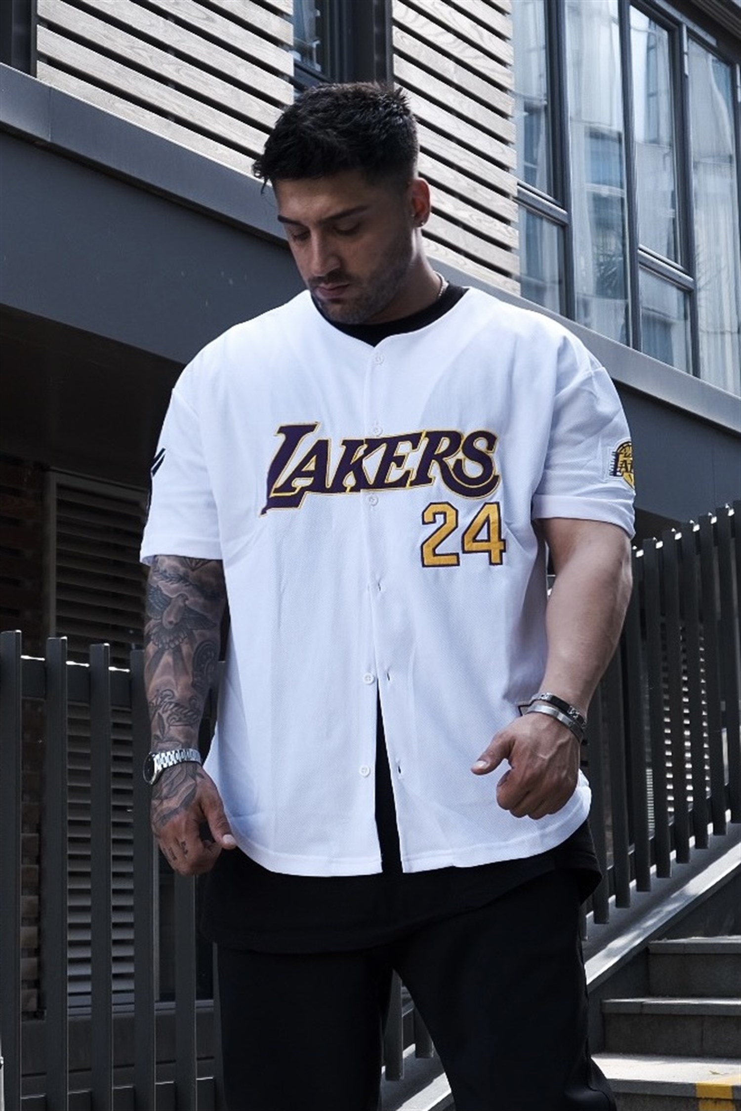 Lakers24 beyaz gömlek