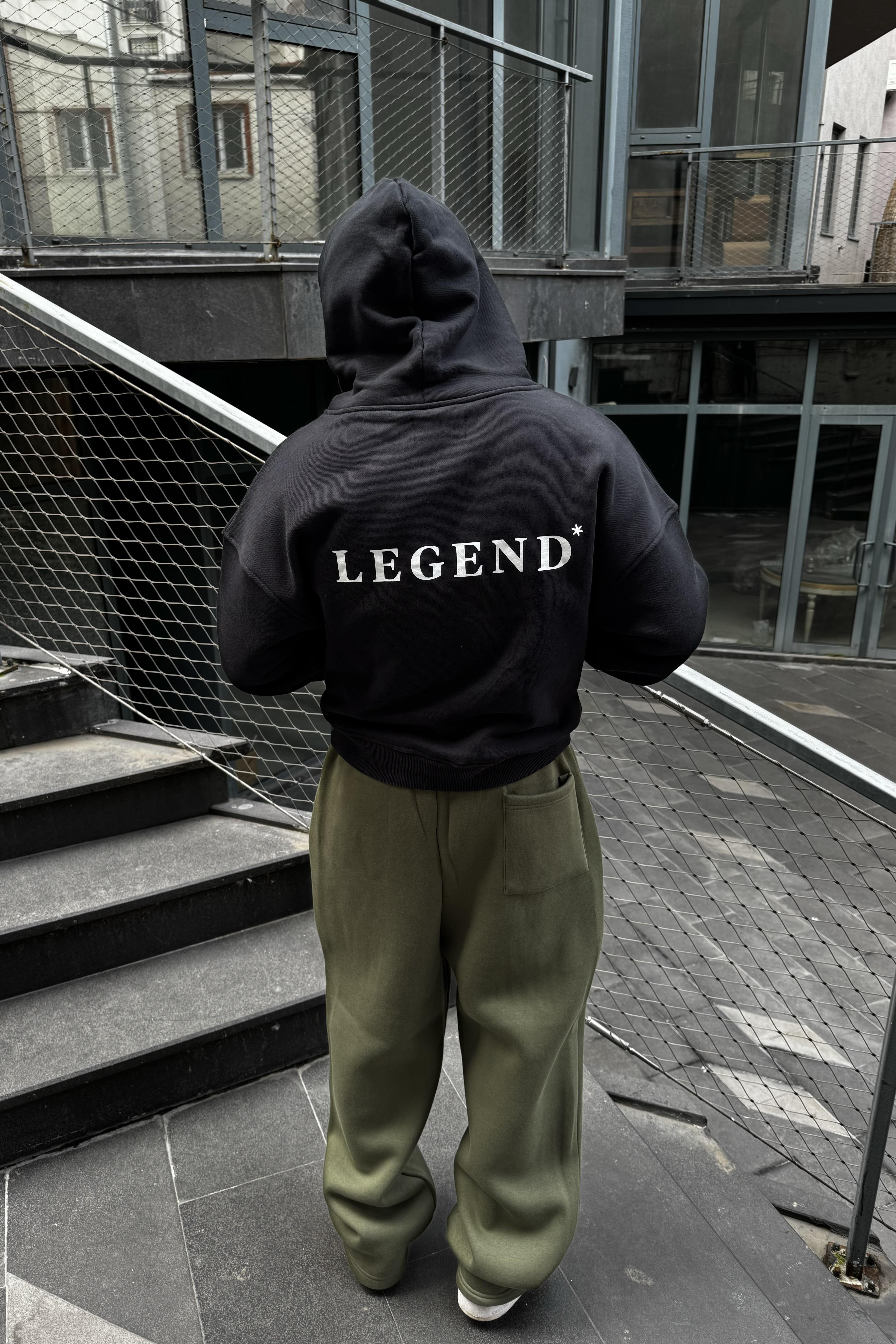 Legend oversize cropped hoodie