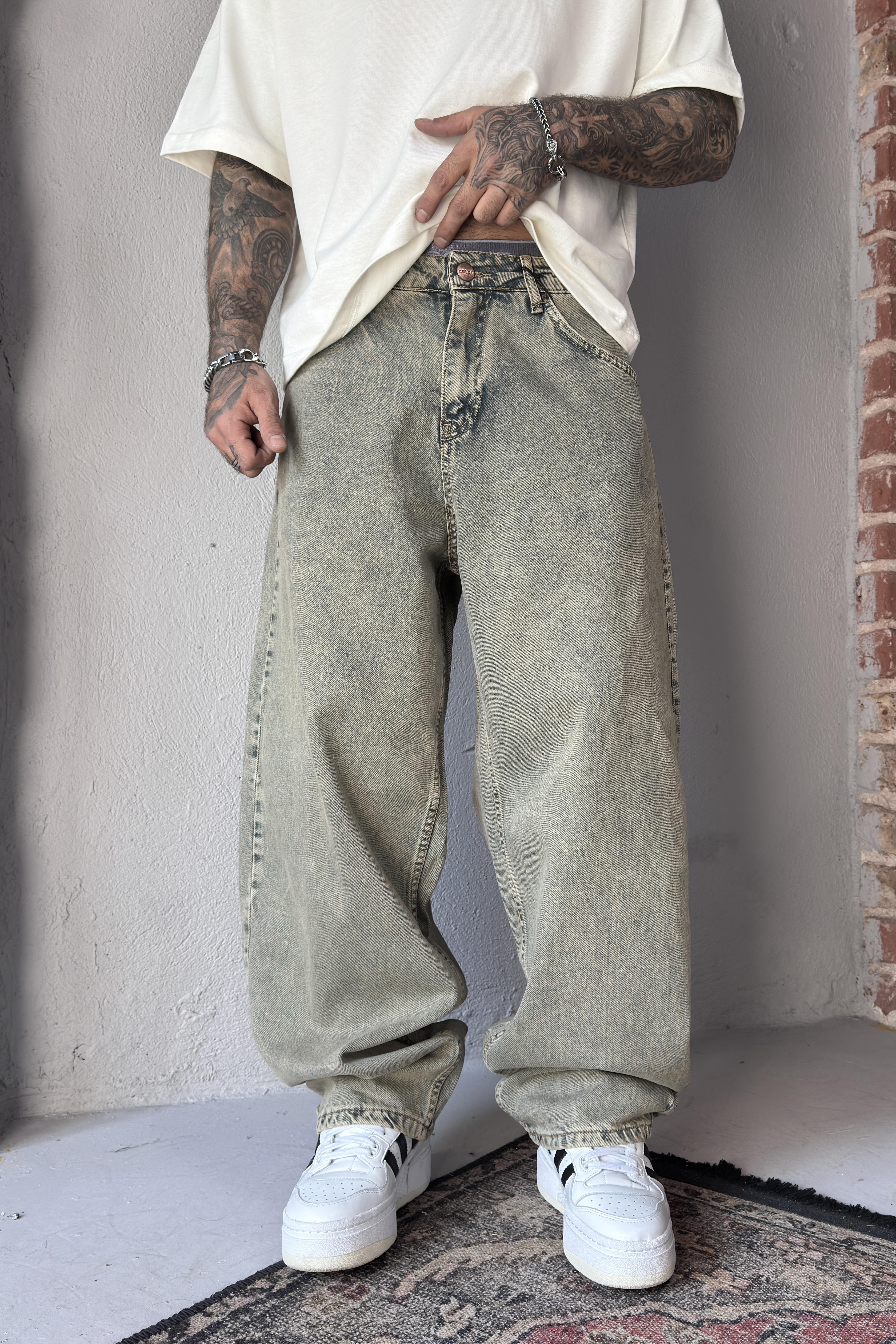 Loose Fade Stone Pantolon