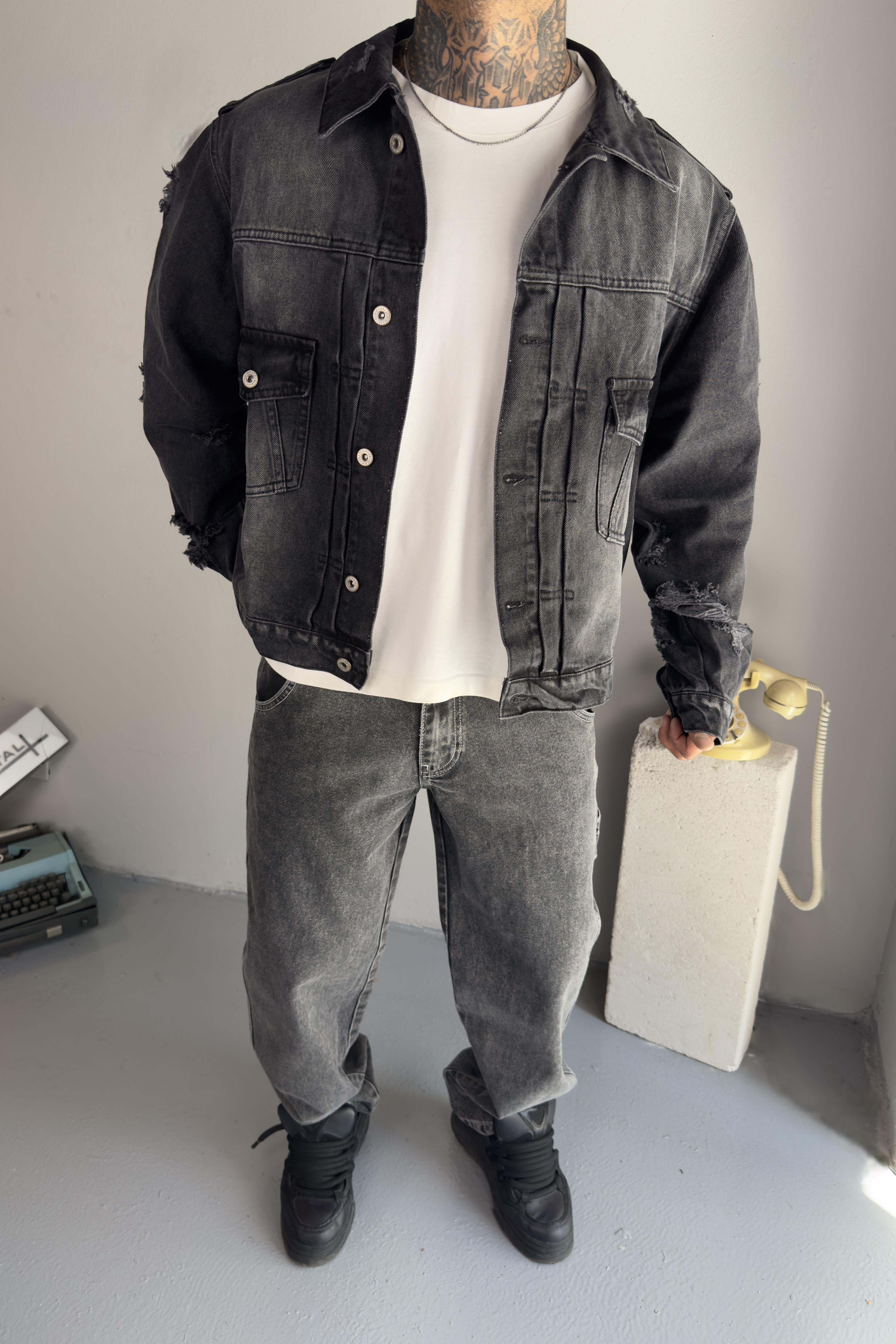 Midnight Fade Denim Ceket
