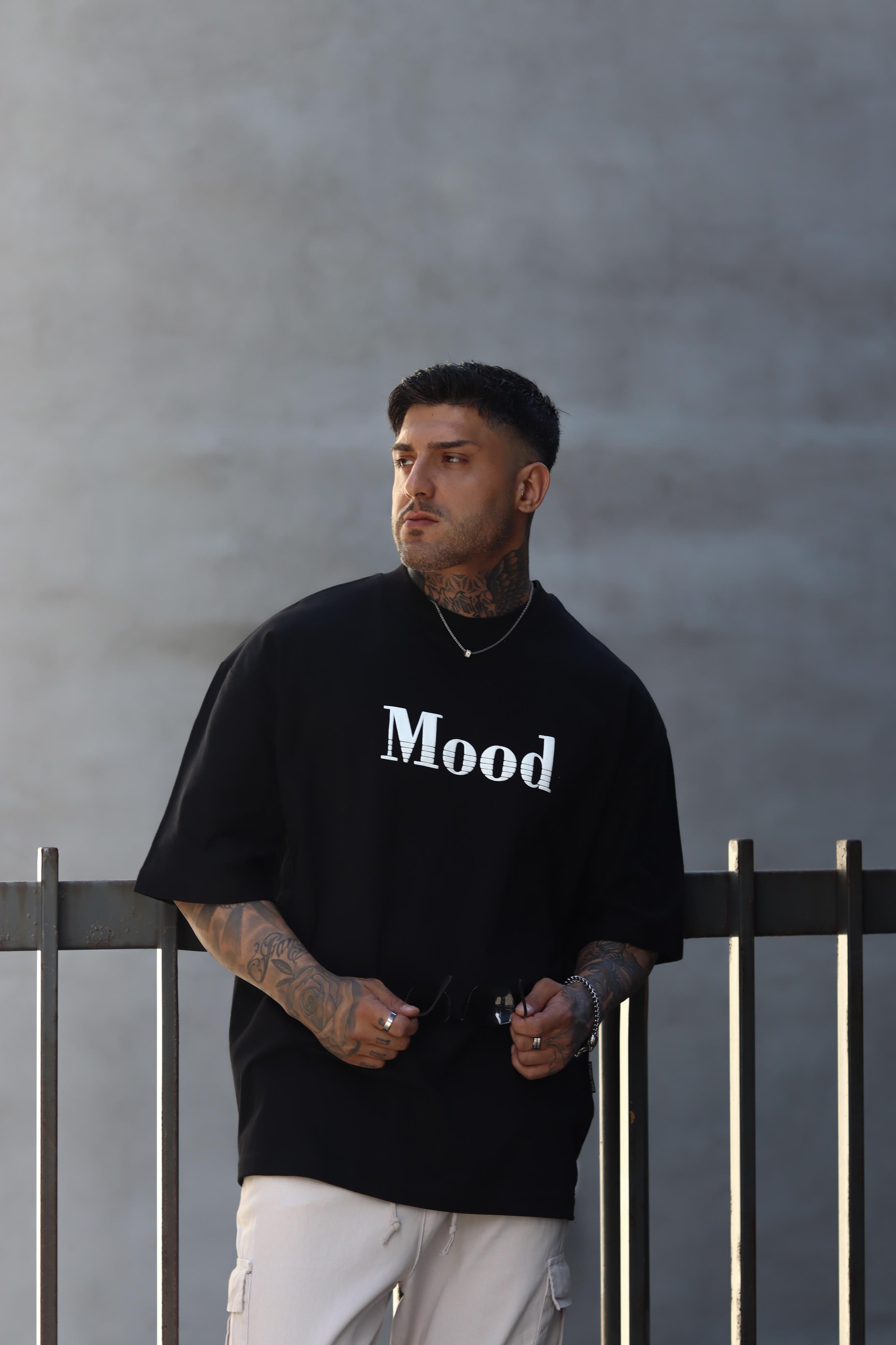 Mood siyah oversize tshirt