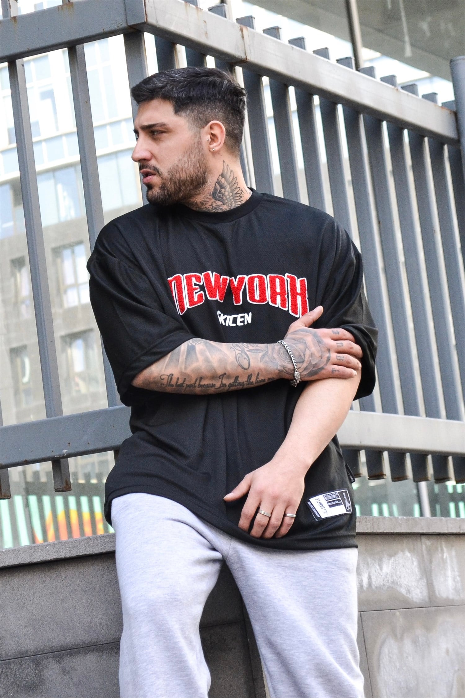 New york oversize siyah forma