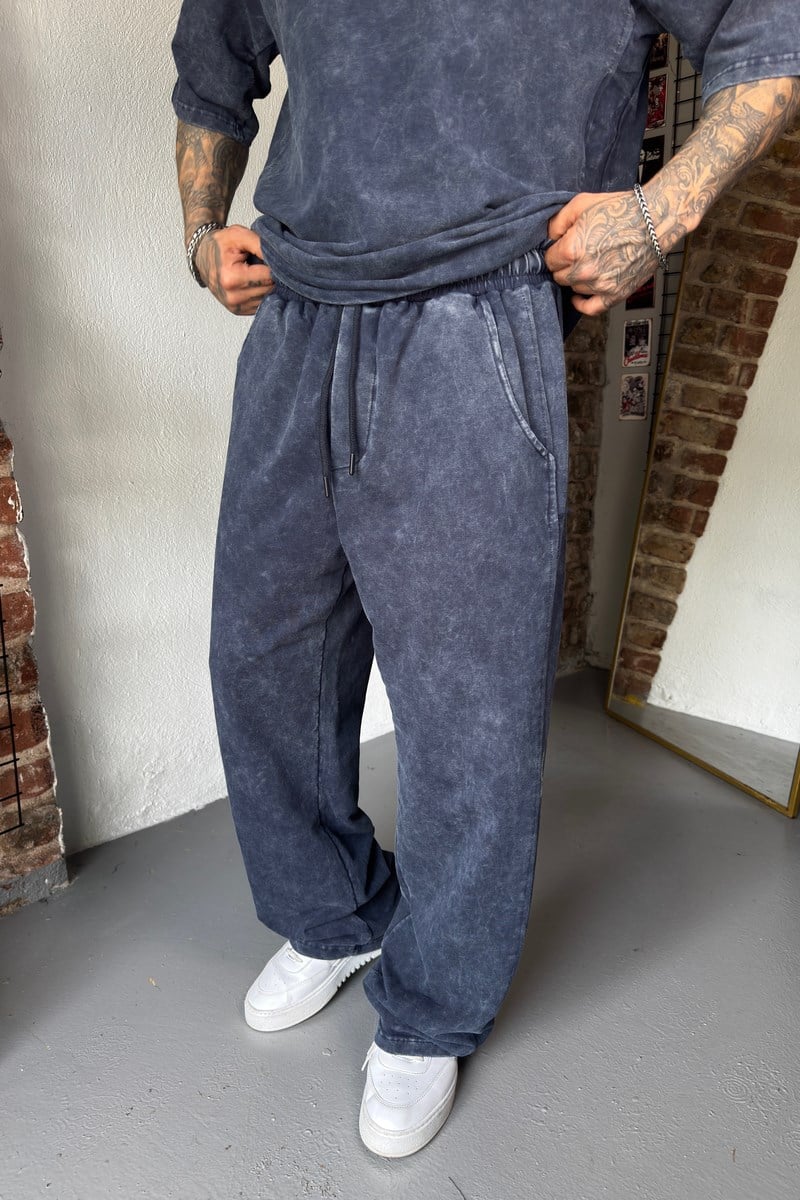 Ocean Blue Acid Wash Set