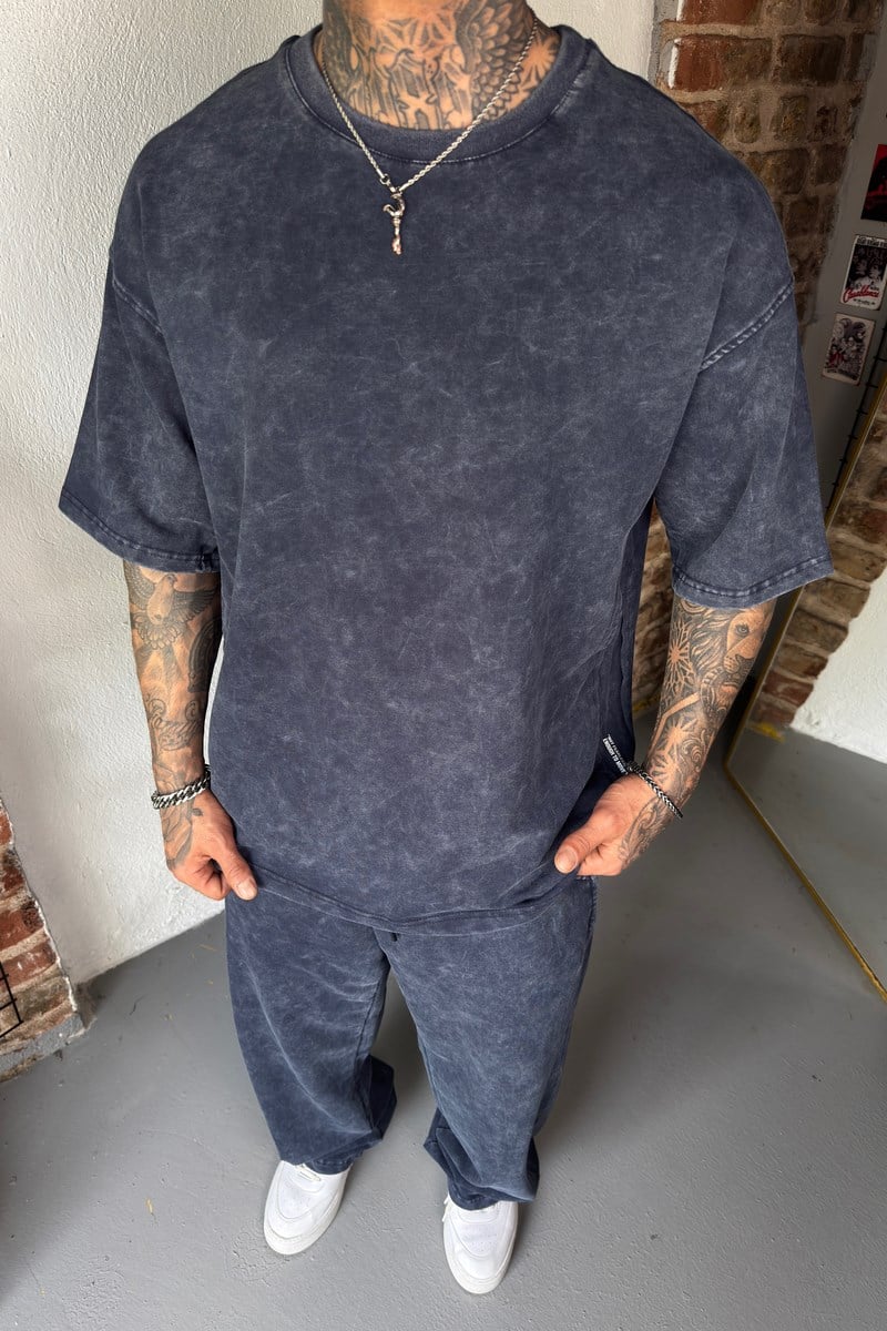 Ocean Blue Acid Wash Set