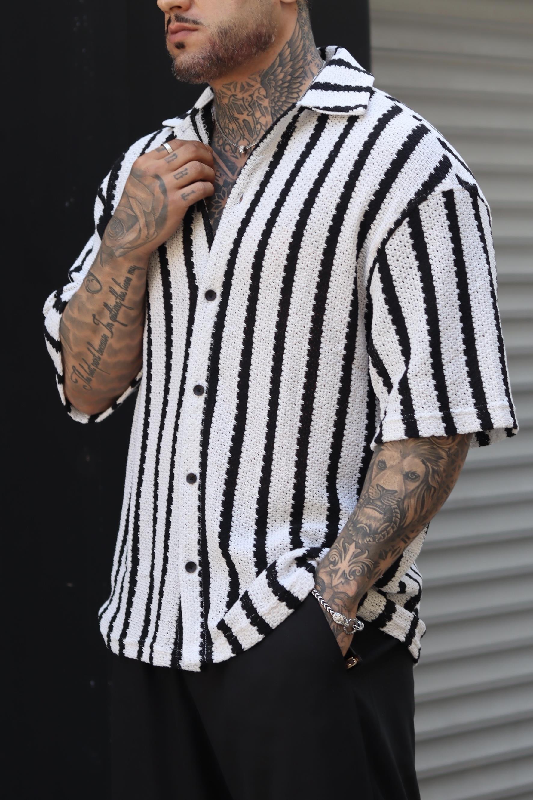 Örme oversize gömlek