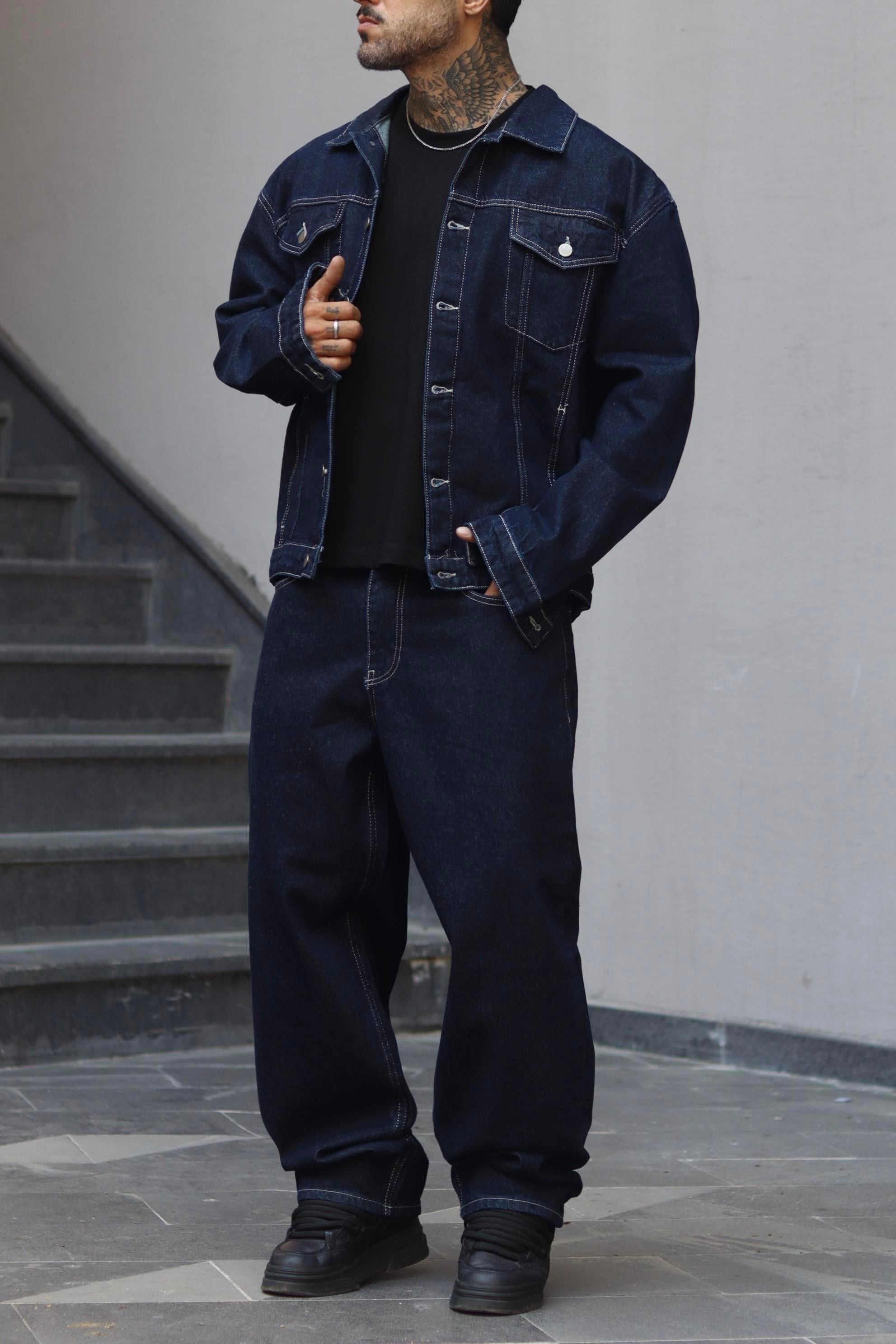 Outline Oversize Mavi Takım