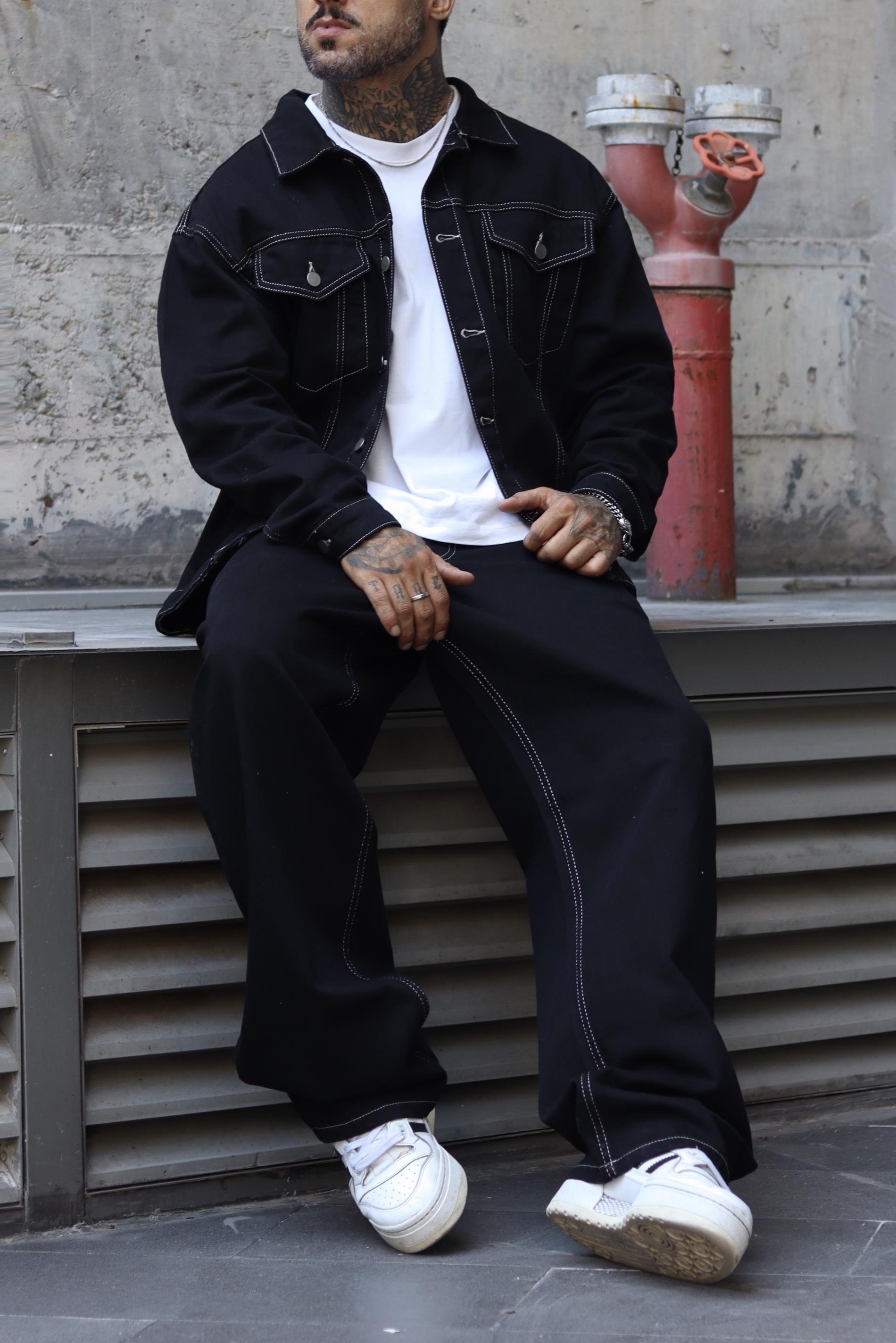 Outline Oversize Siyah Takım