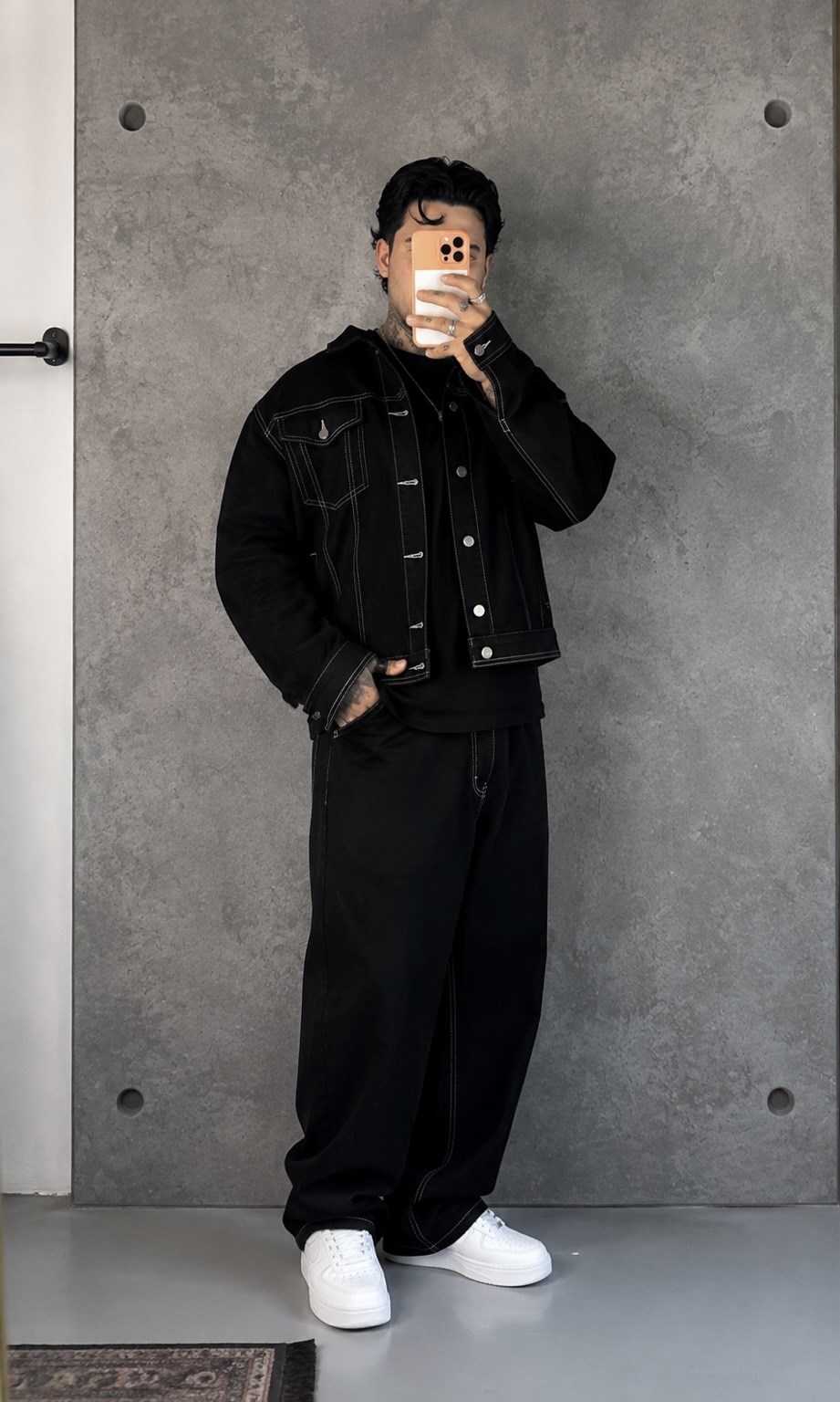Outline Oversize Siyah Takım