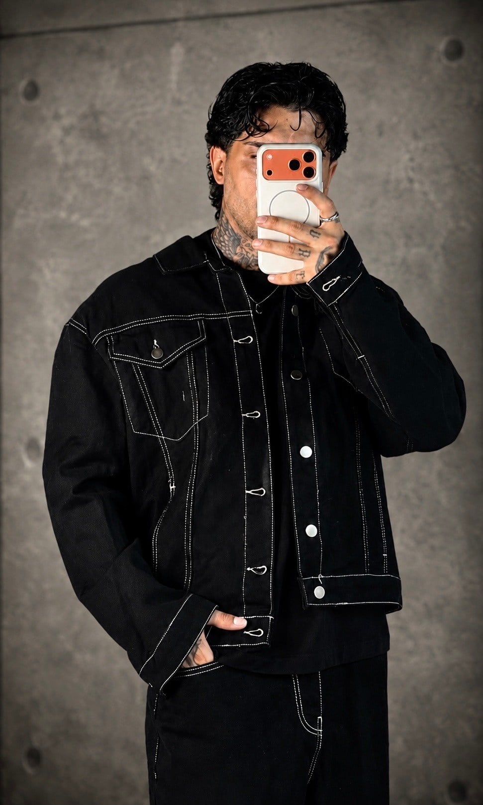 Outline Oversize Siyah Takım