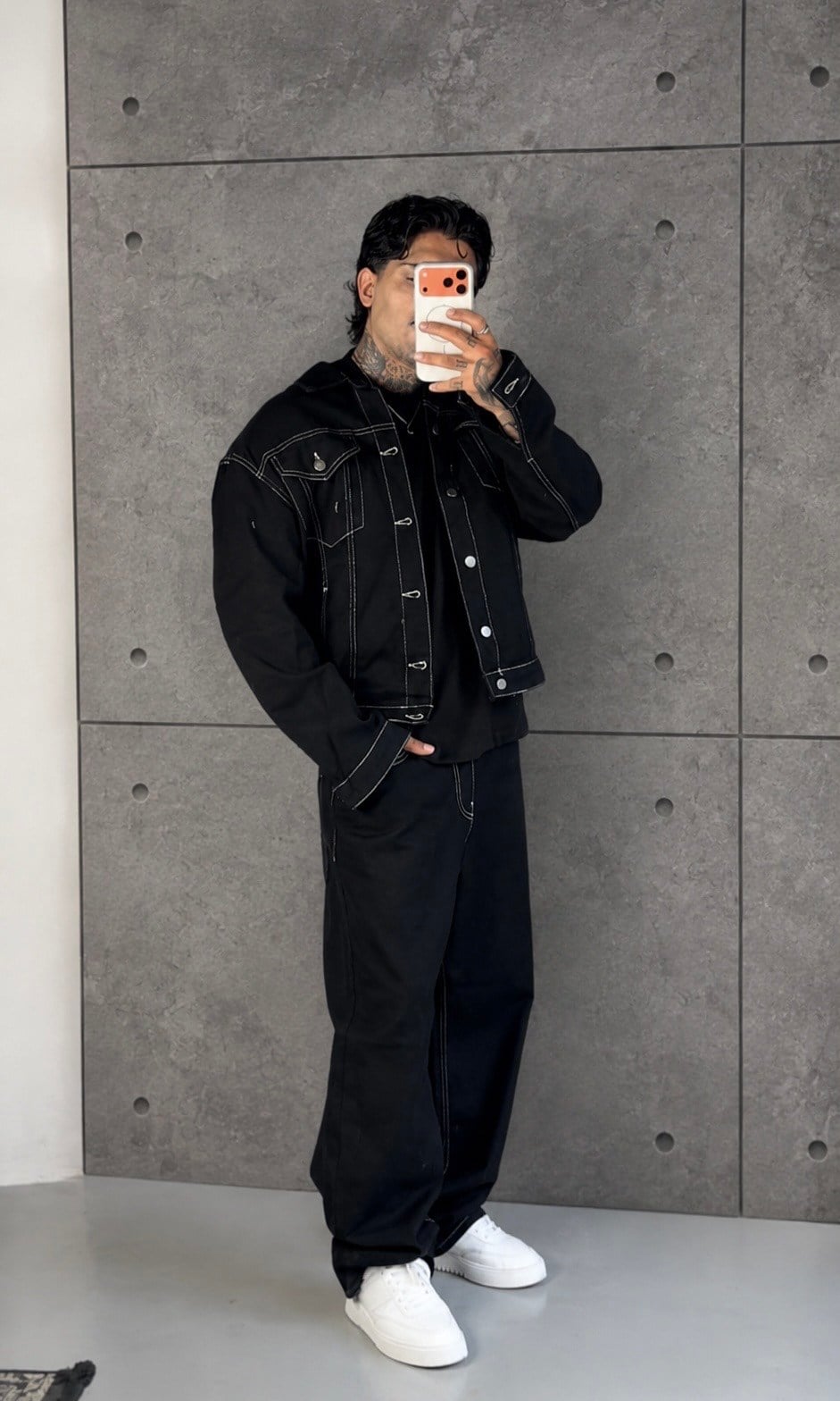 Outline Oversize Siyah Takım