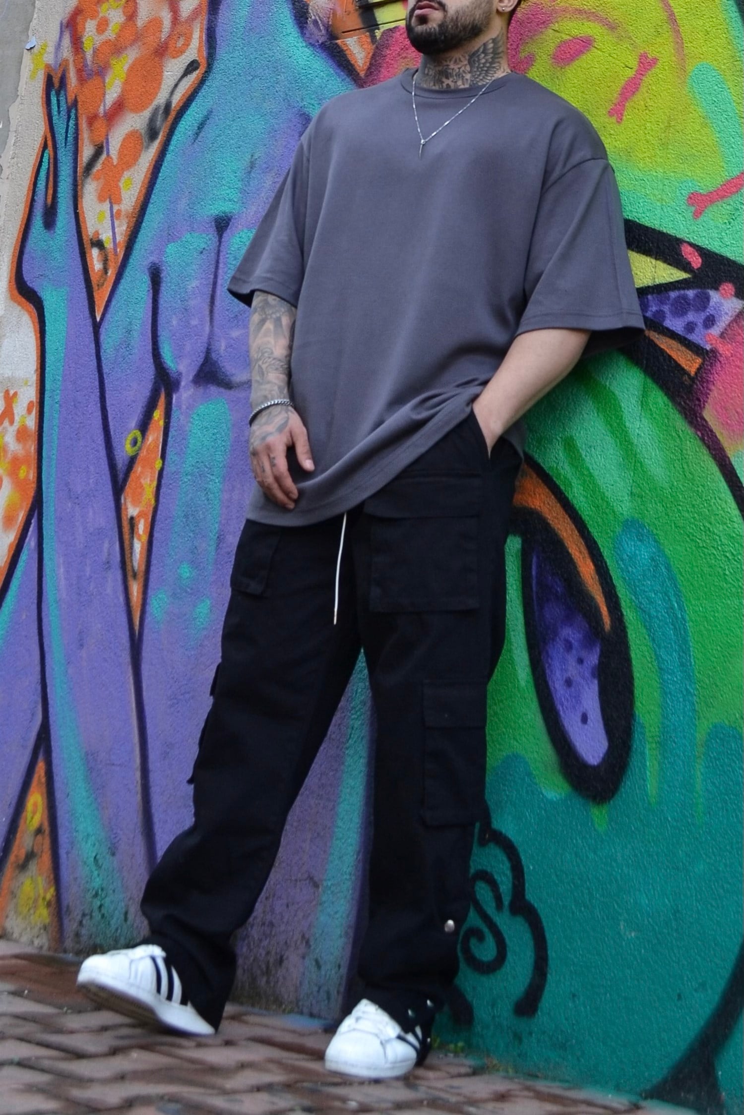 Oversize ash cloud basic t-shirt