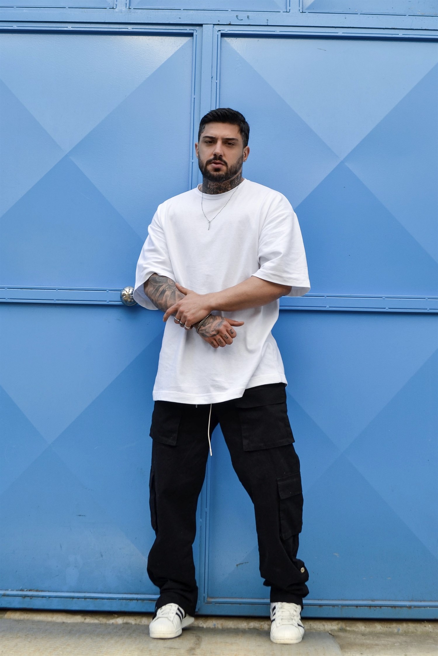 Oversize basic beyaz tshirt
