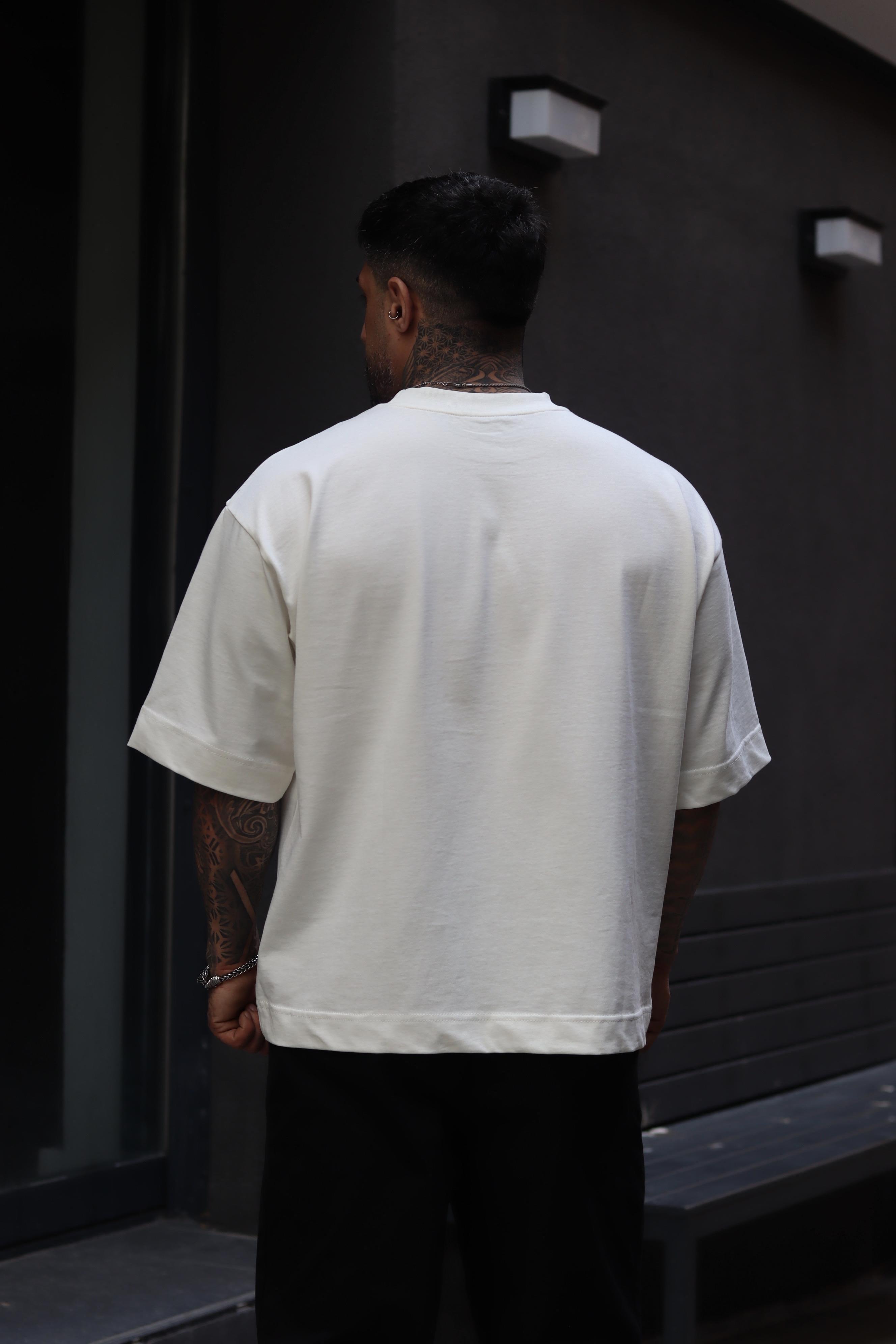 Oversize crop basic tshirt