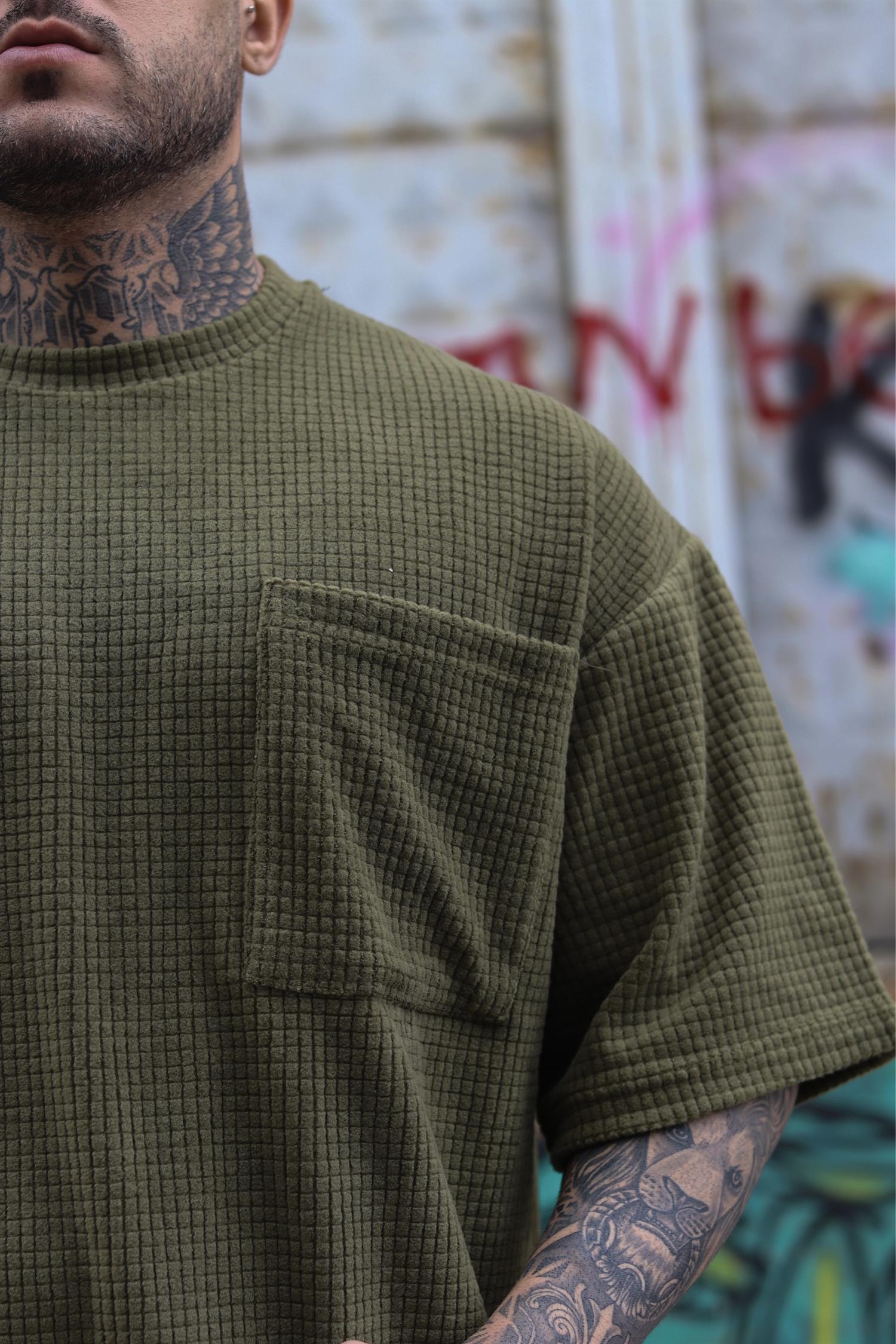 Oversize haki tshirt