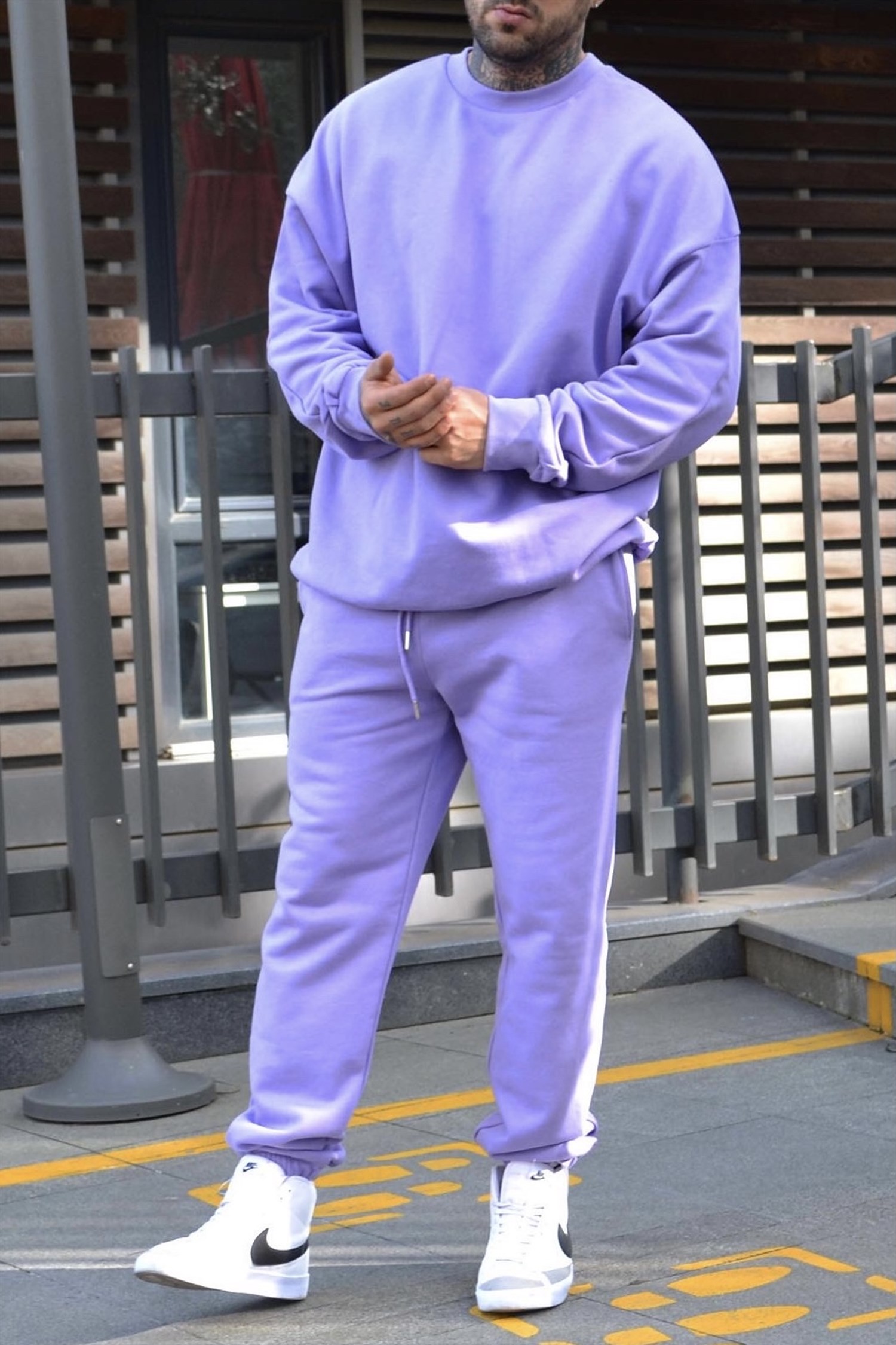 Oversize lila tracksuit