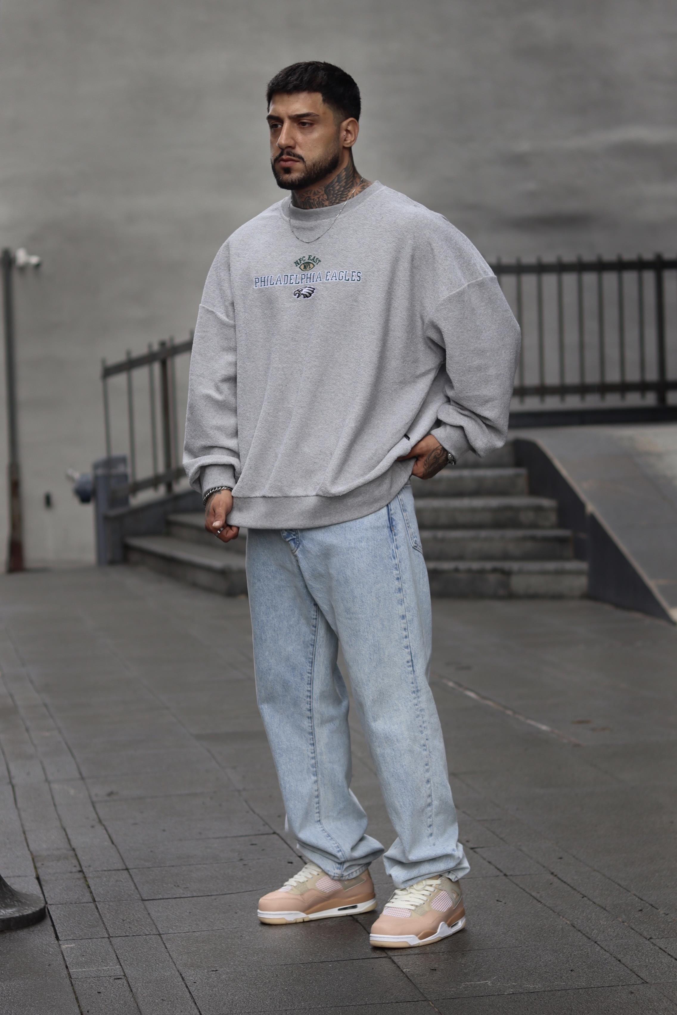 Philadelphia oversize bomber sweatshirt