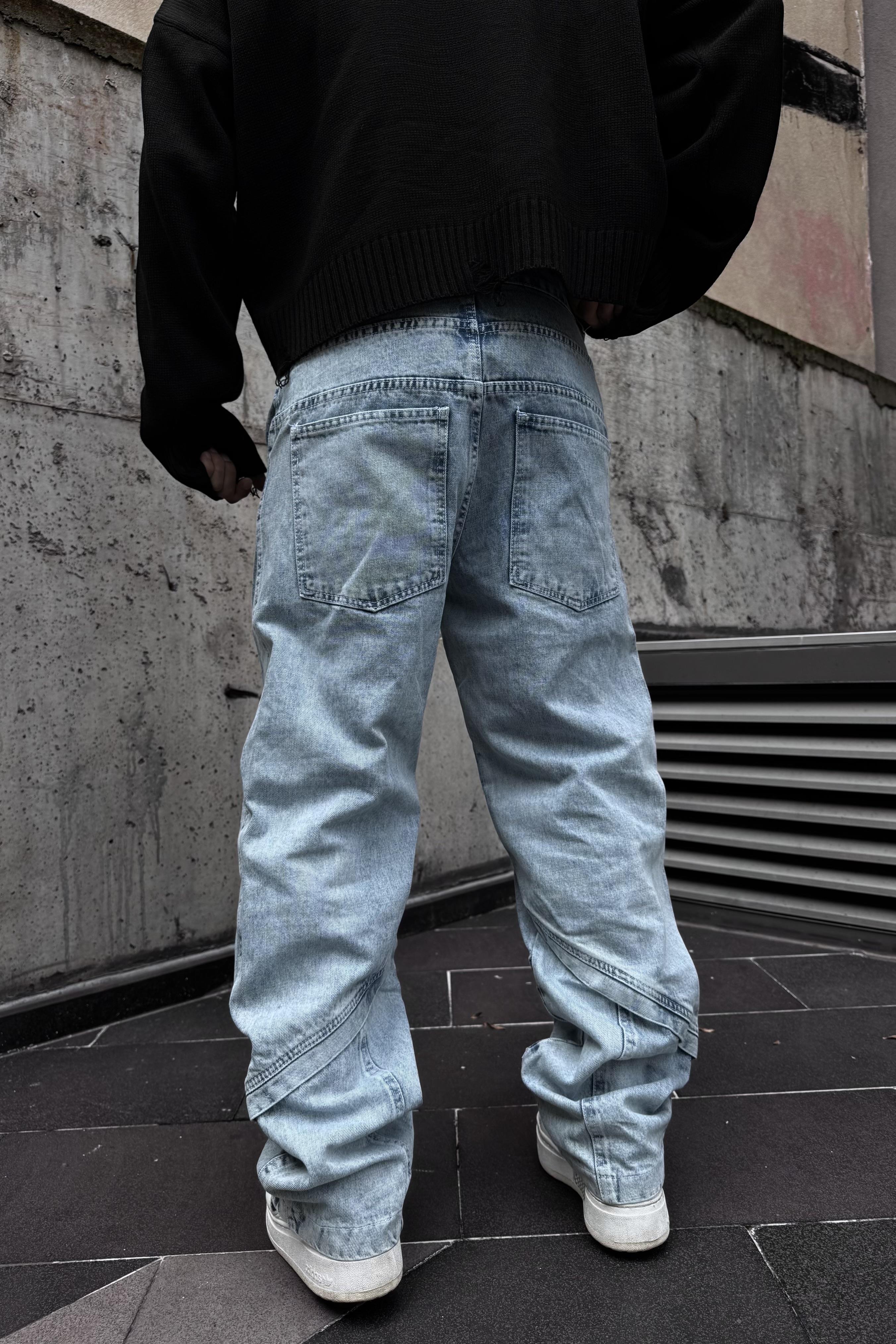 Pieced baggy pantolon