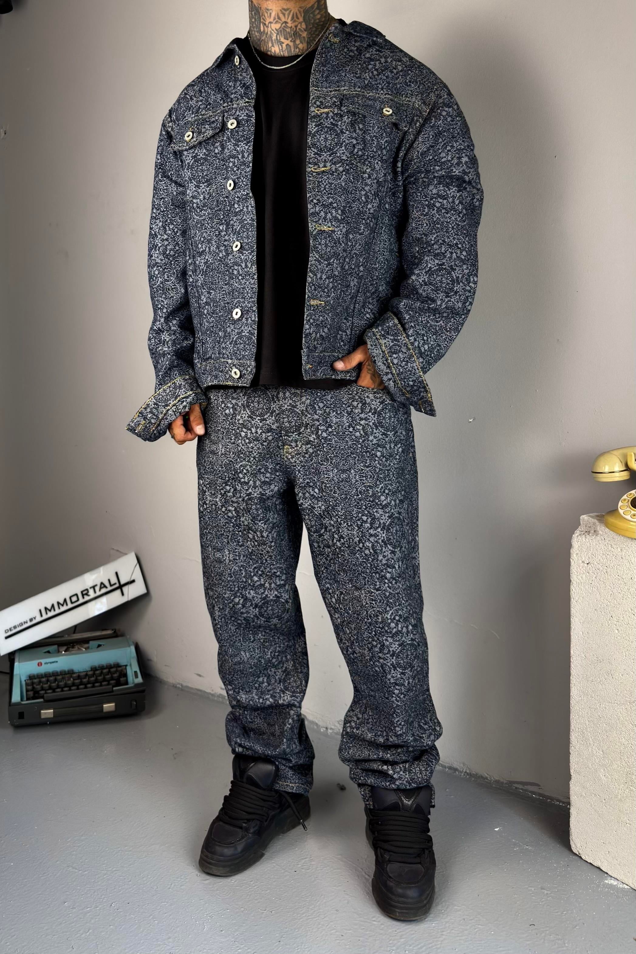 Shadow Weave Denim Set