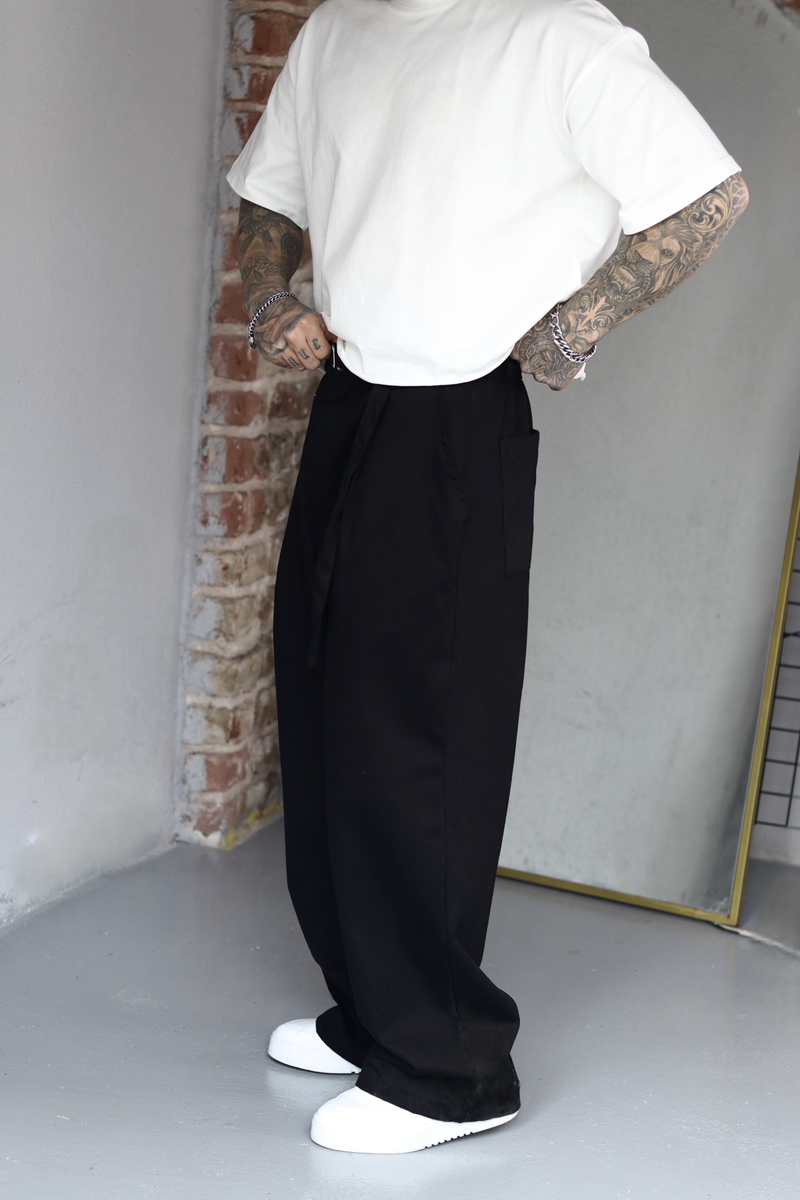 Siyah Extra Baggy Pantolon