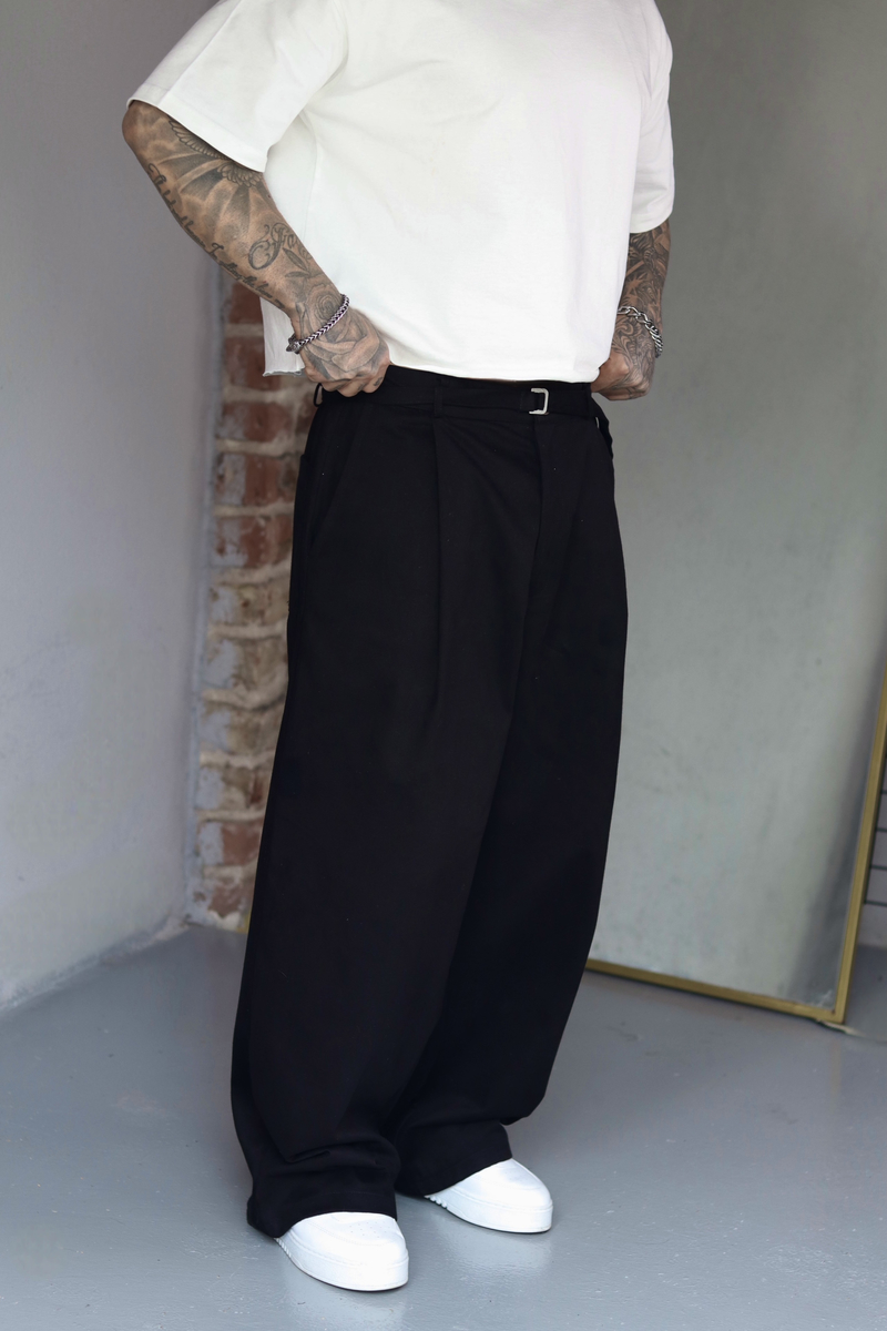 Siyah Extra Baggy Pantolon