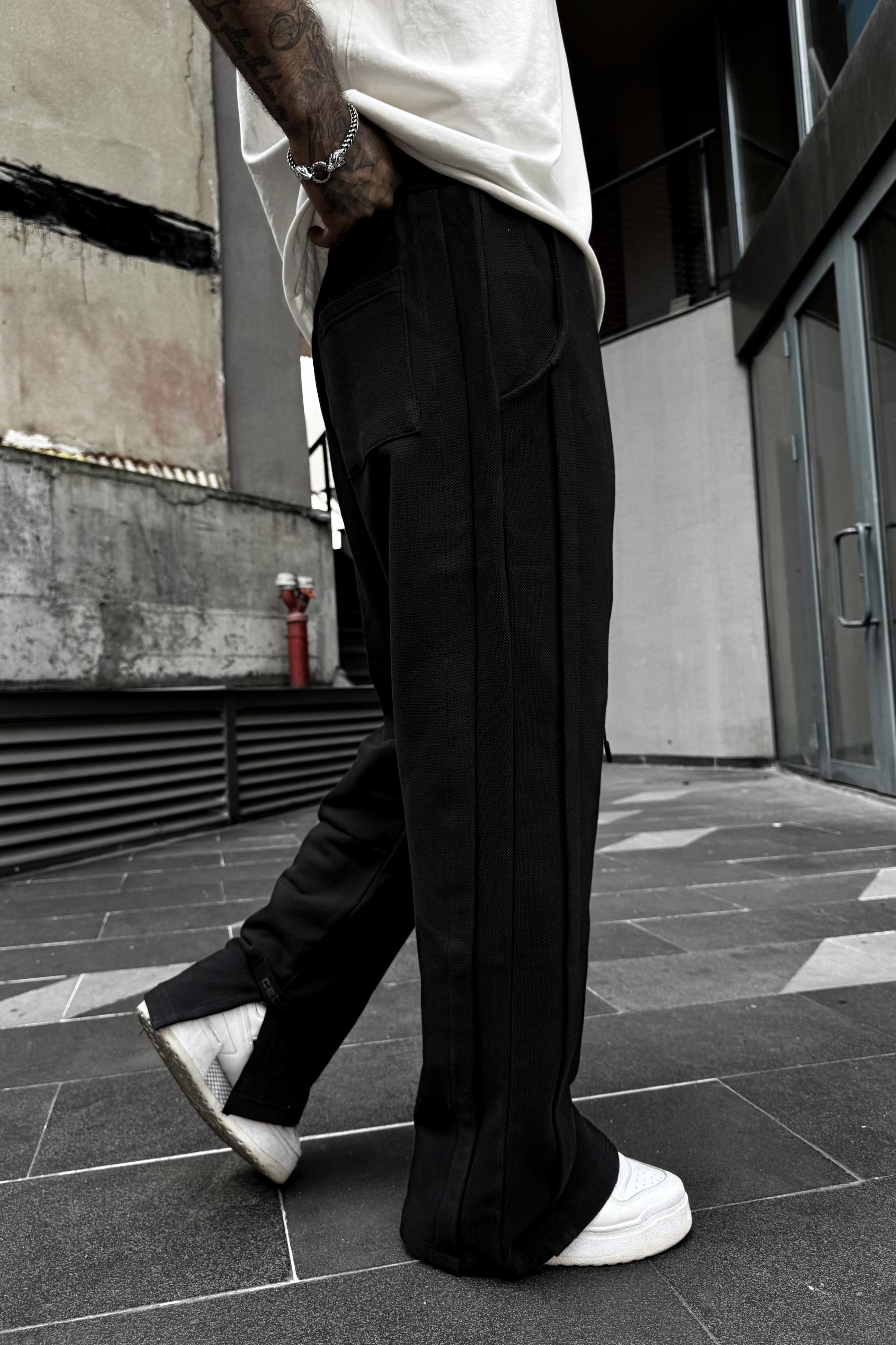 Siyah preminium baggy sweatpants