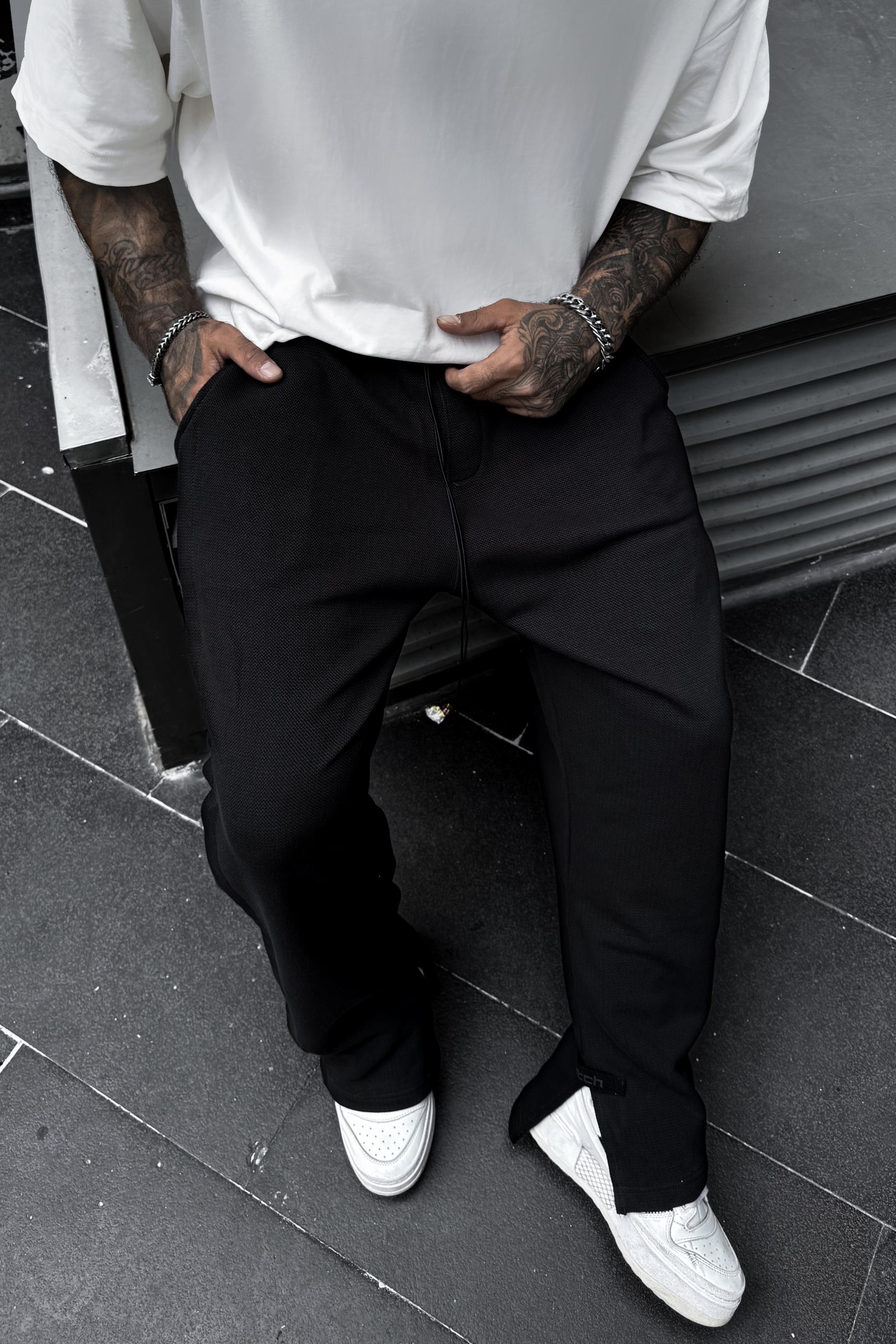 Siyah preminium baggy sweatpants