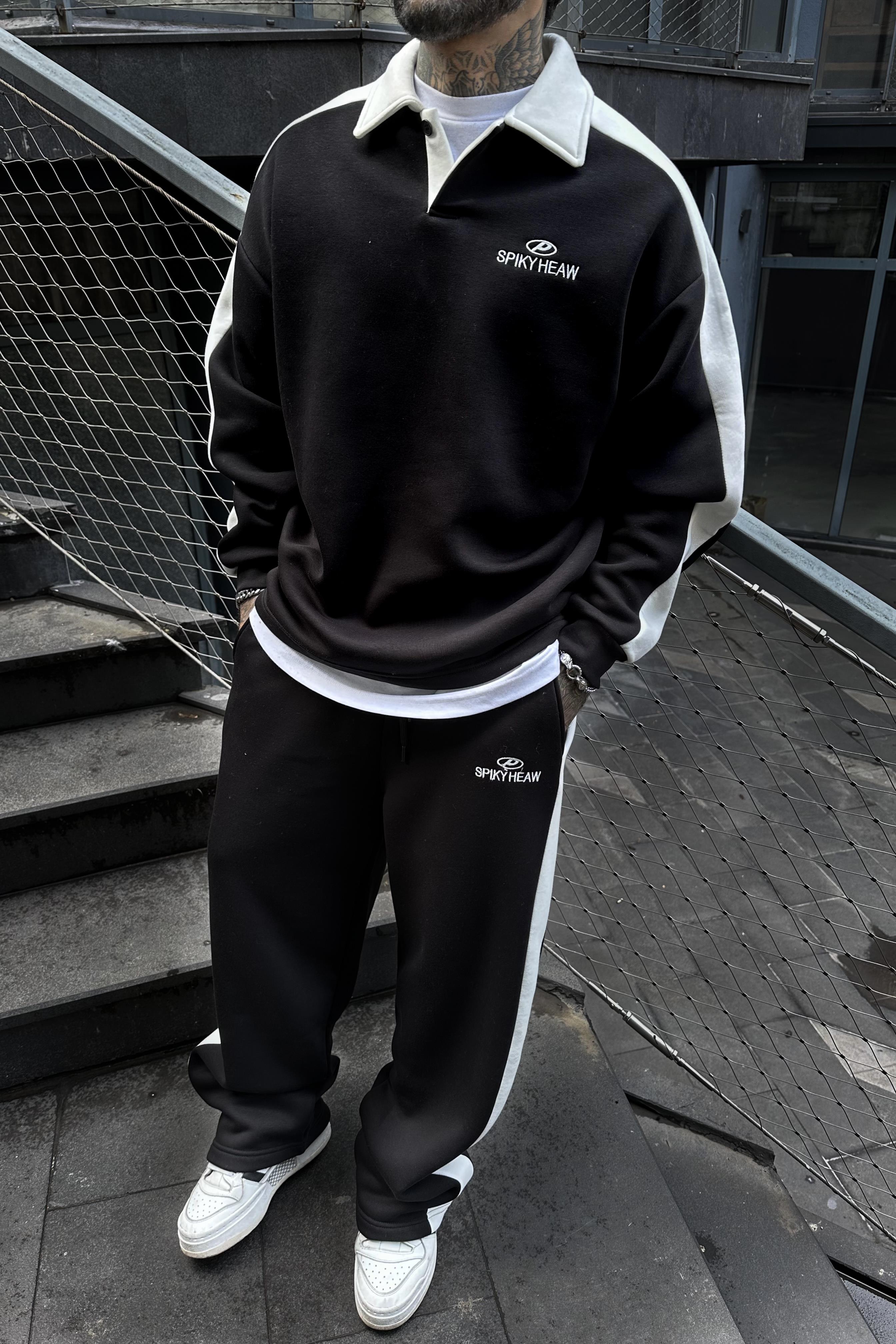Spikyheaw oversize siyah takım