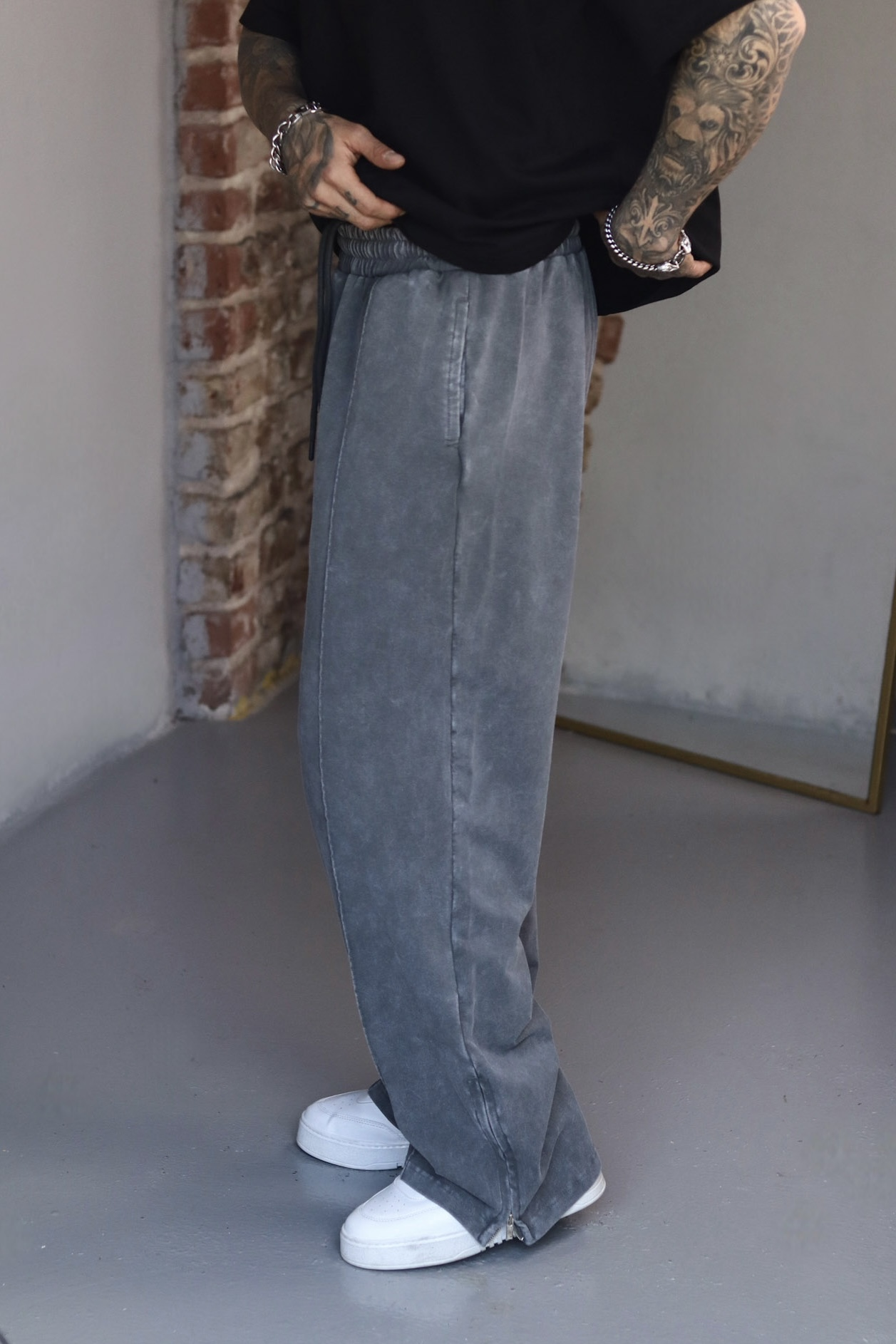 Stone Washed Baggy Eşofman