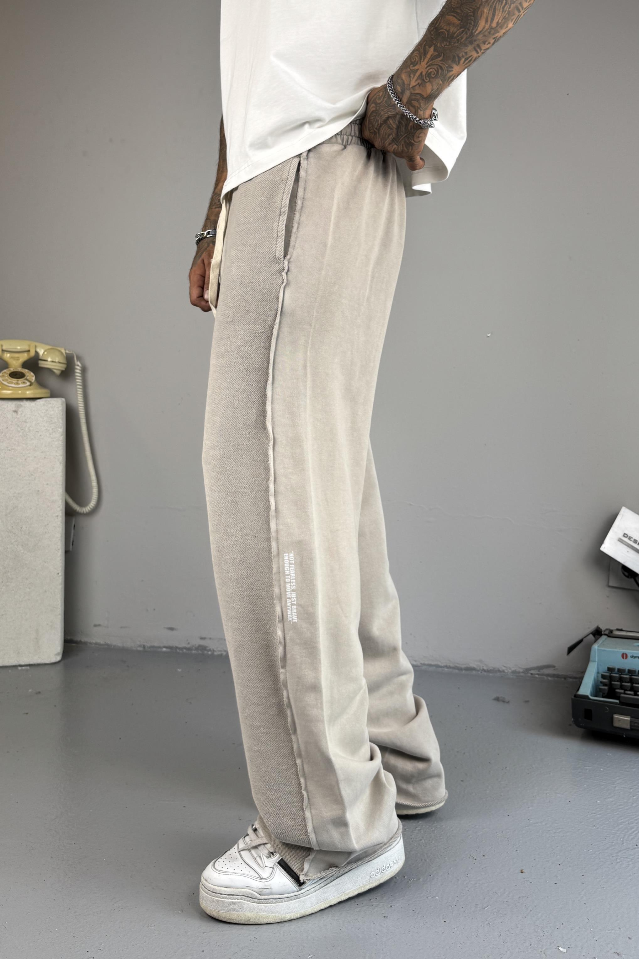 Stone Washed Baggy Pantolon