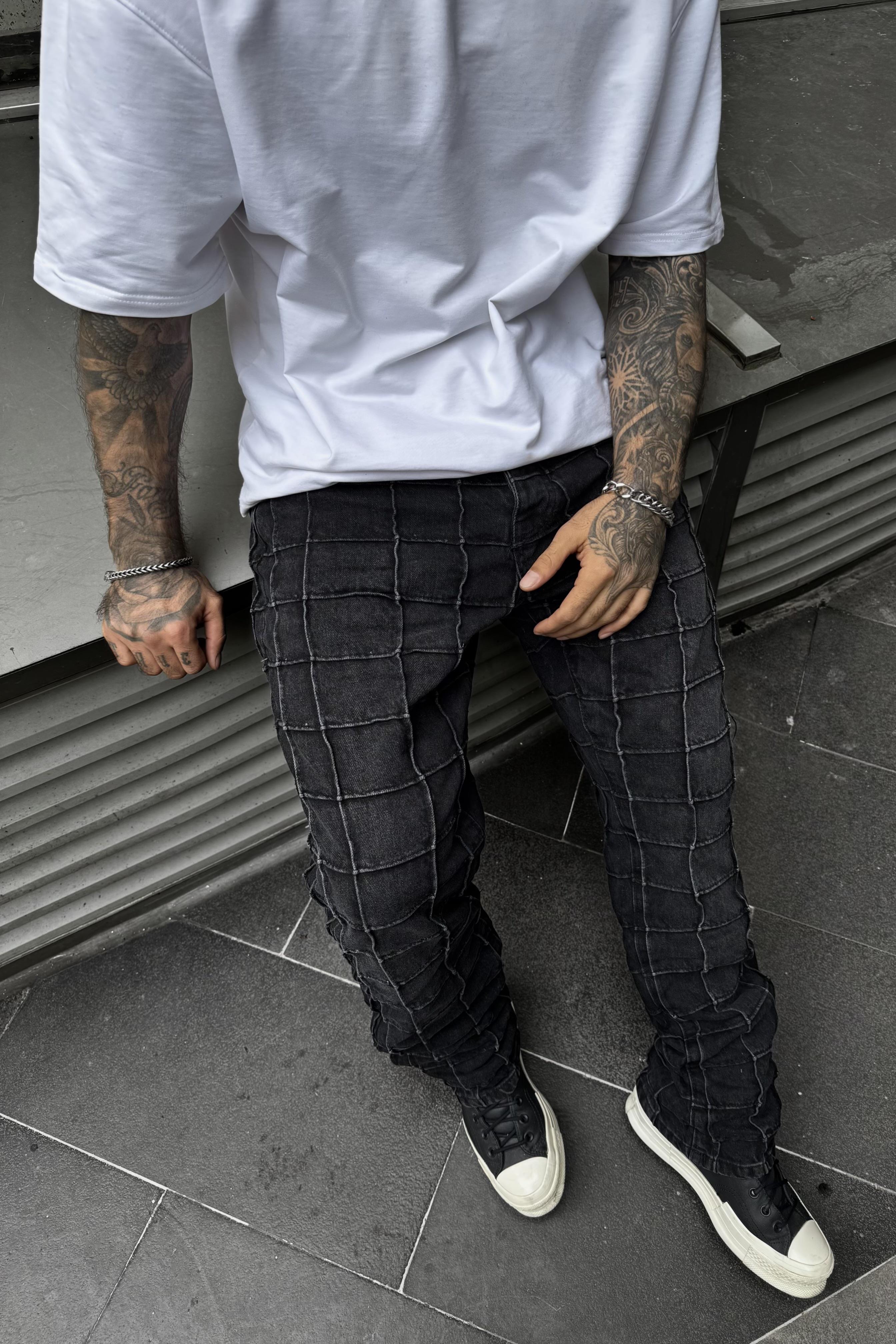 Stranger siyah pantolon