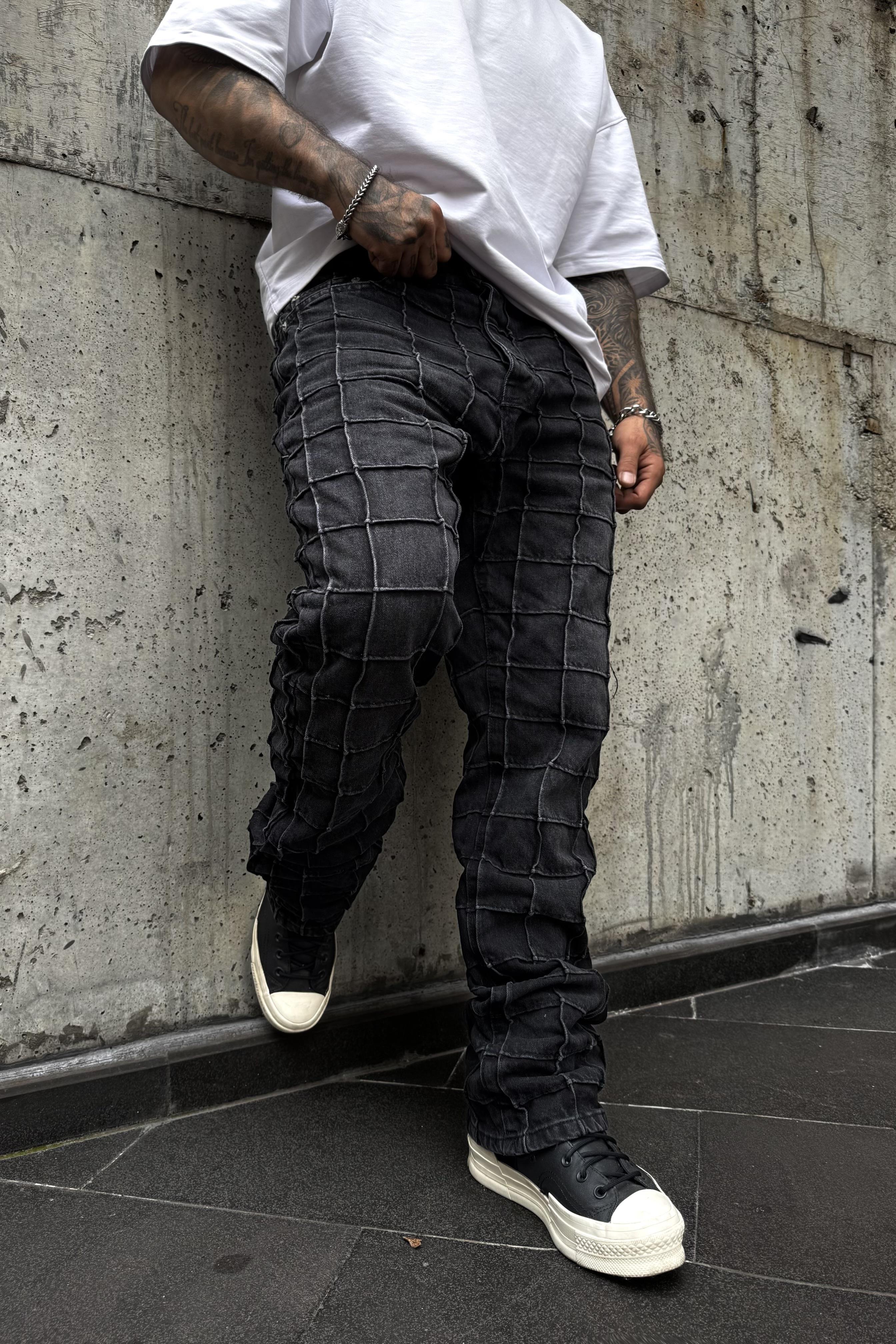 Stranger siyah pantolon