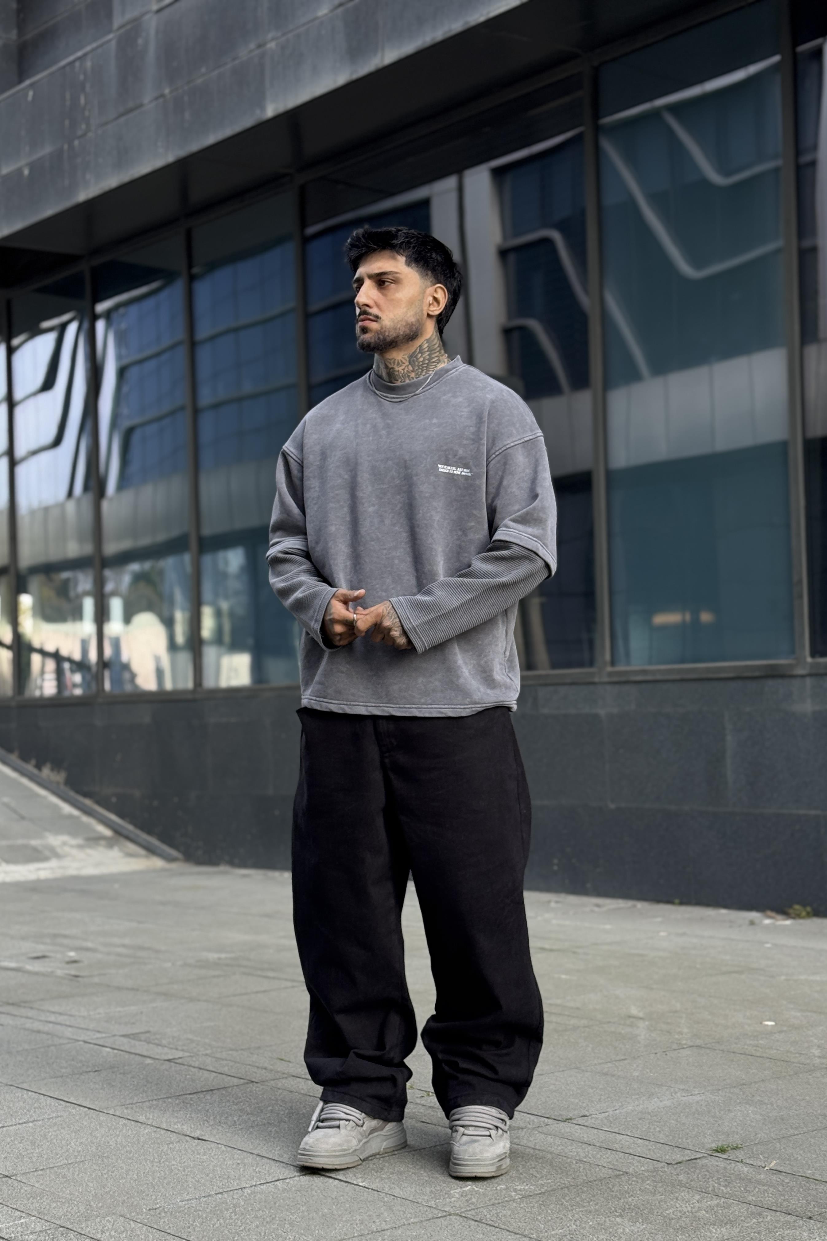 Washed Grey Sweatshirt