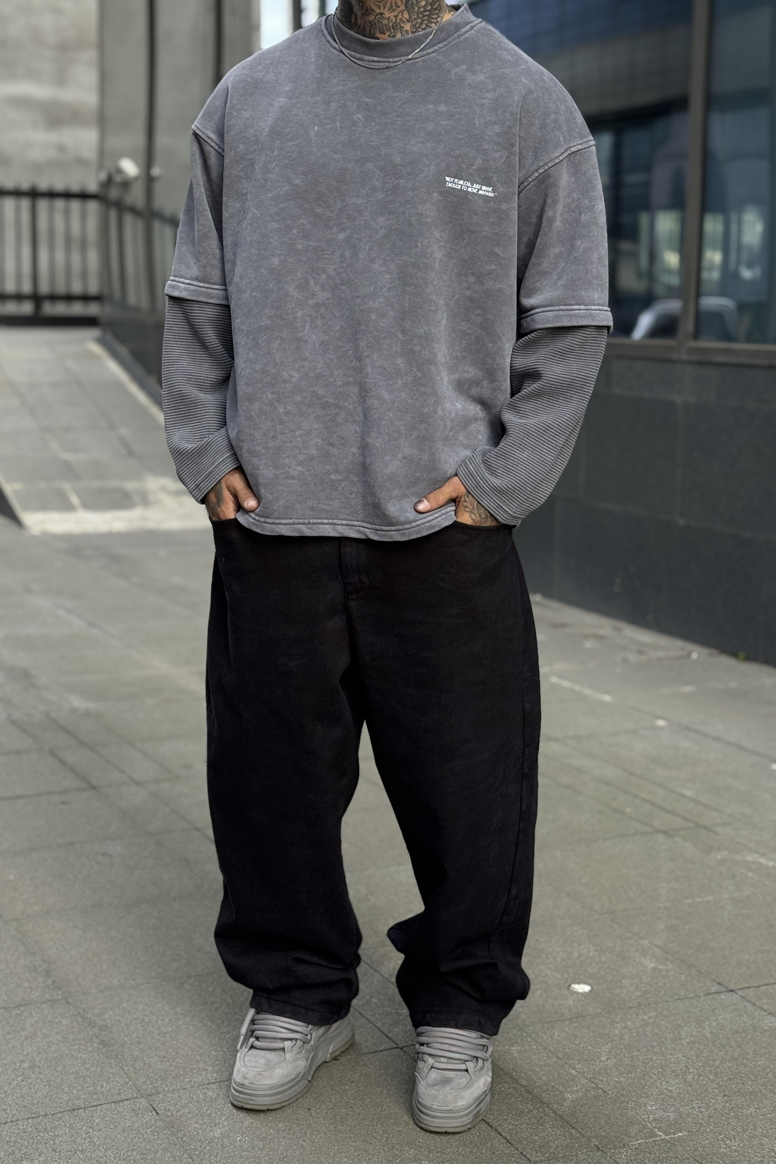 Washed Grey Sweatshirt