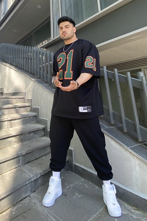 21 Süper oversize forma siyah