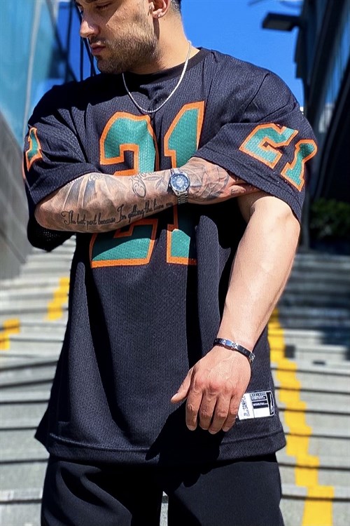 21 Süper oversize forma siyah