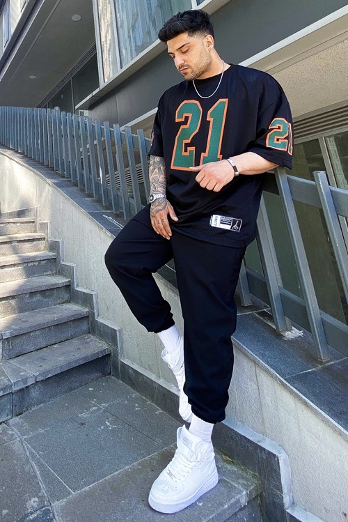 21 Süper oversize forma siyah