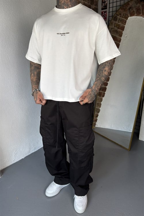 +90 Oversize Beyaz Tshirt