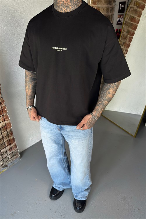 90 Oversize Siyah Tshirt